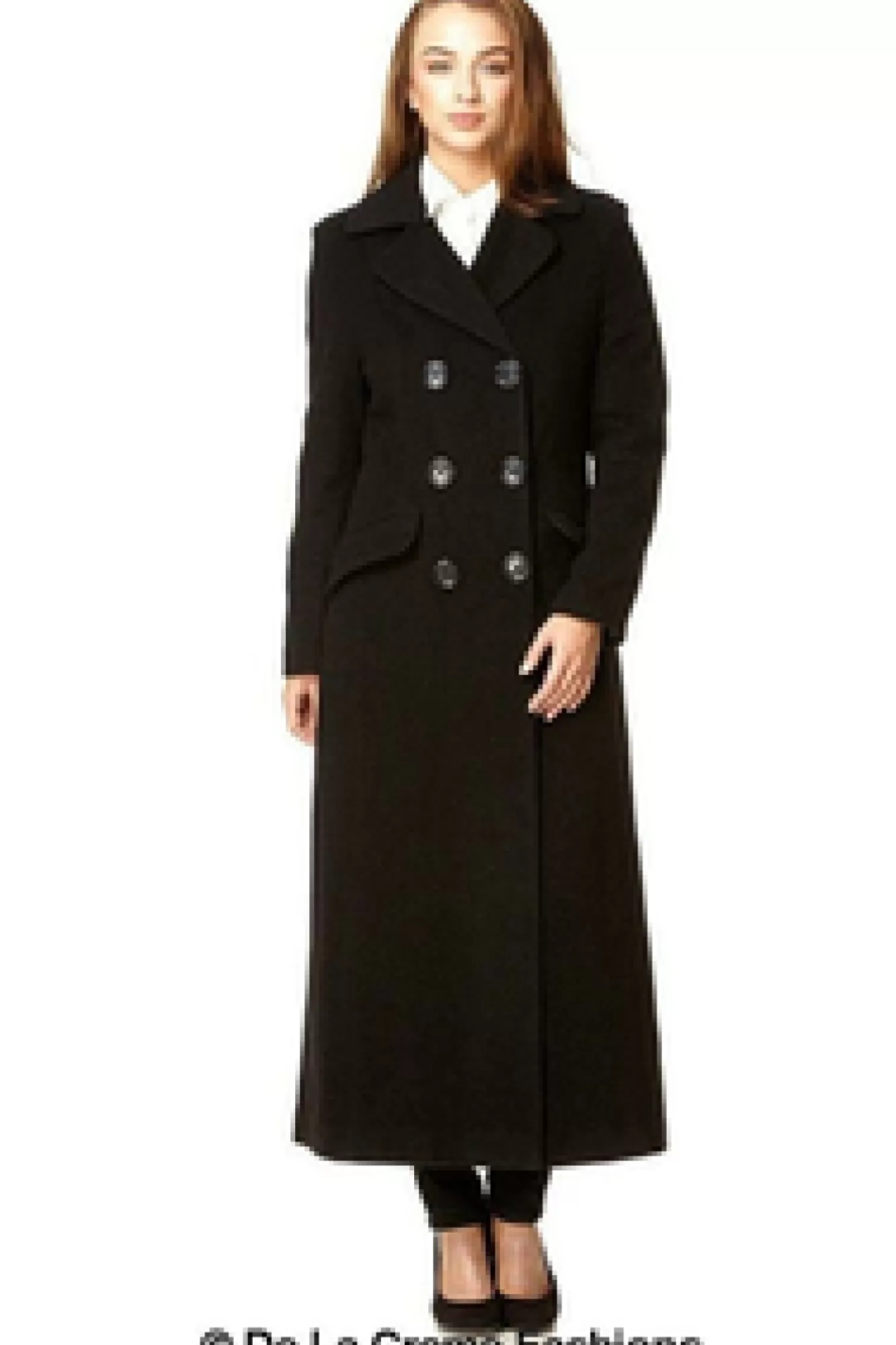 Outerwear^De La Creme Fashions Wool Blend Double Breasted Long Coat