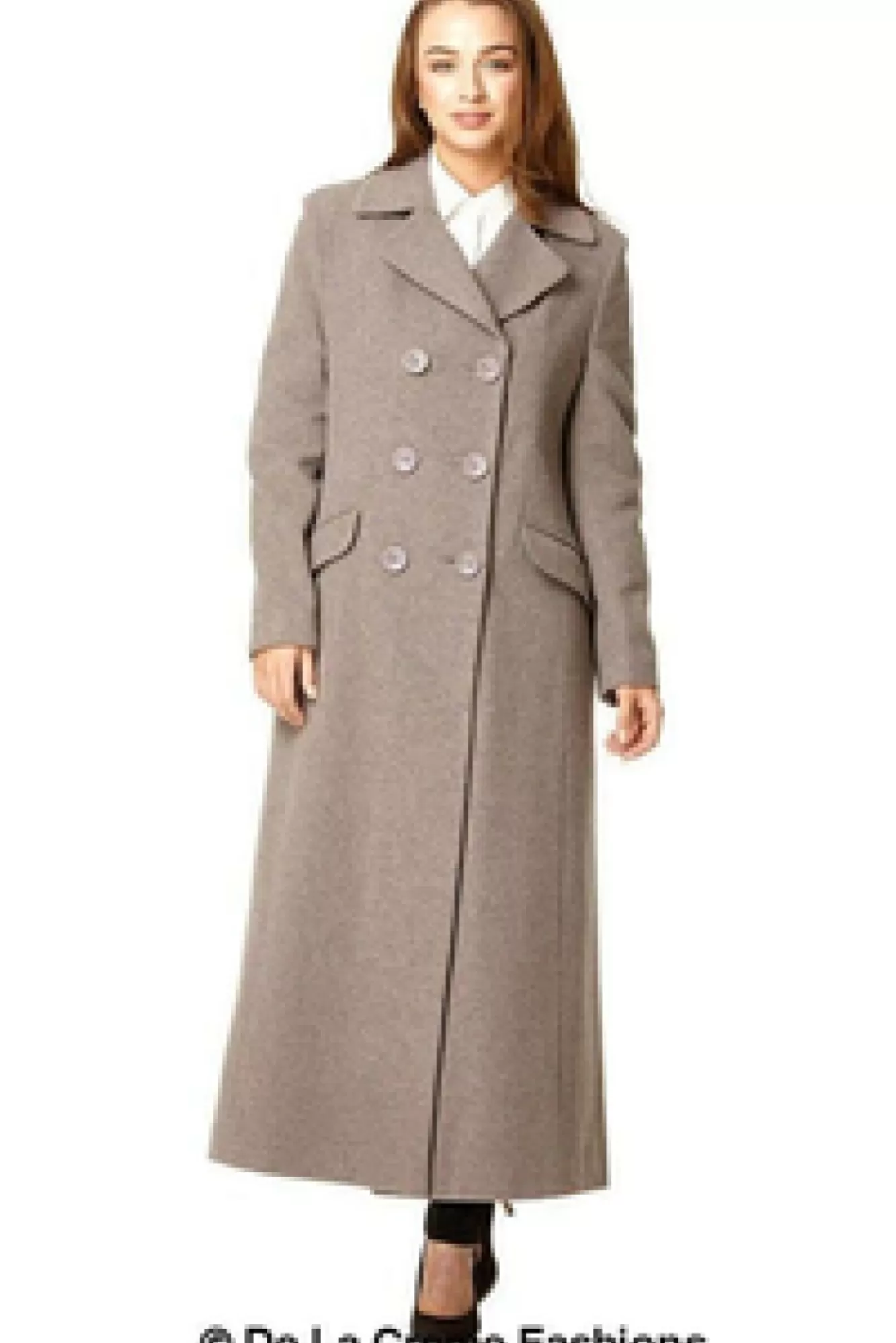 Outerwear^De La Creme Fashions Wool Blend Double Breasted Long Coat