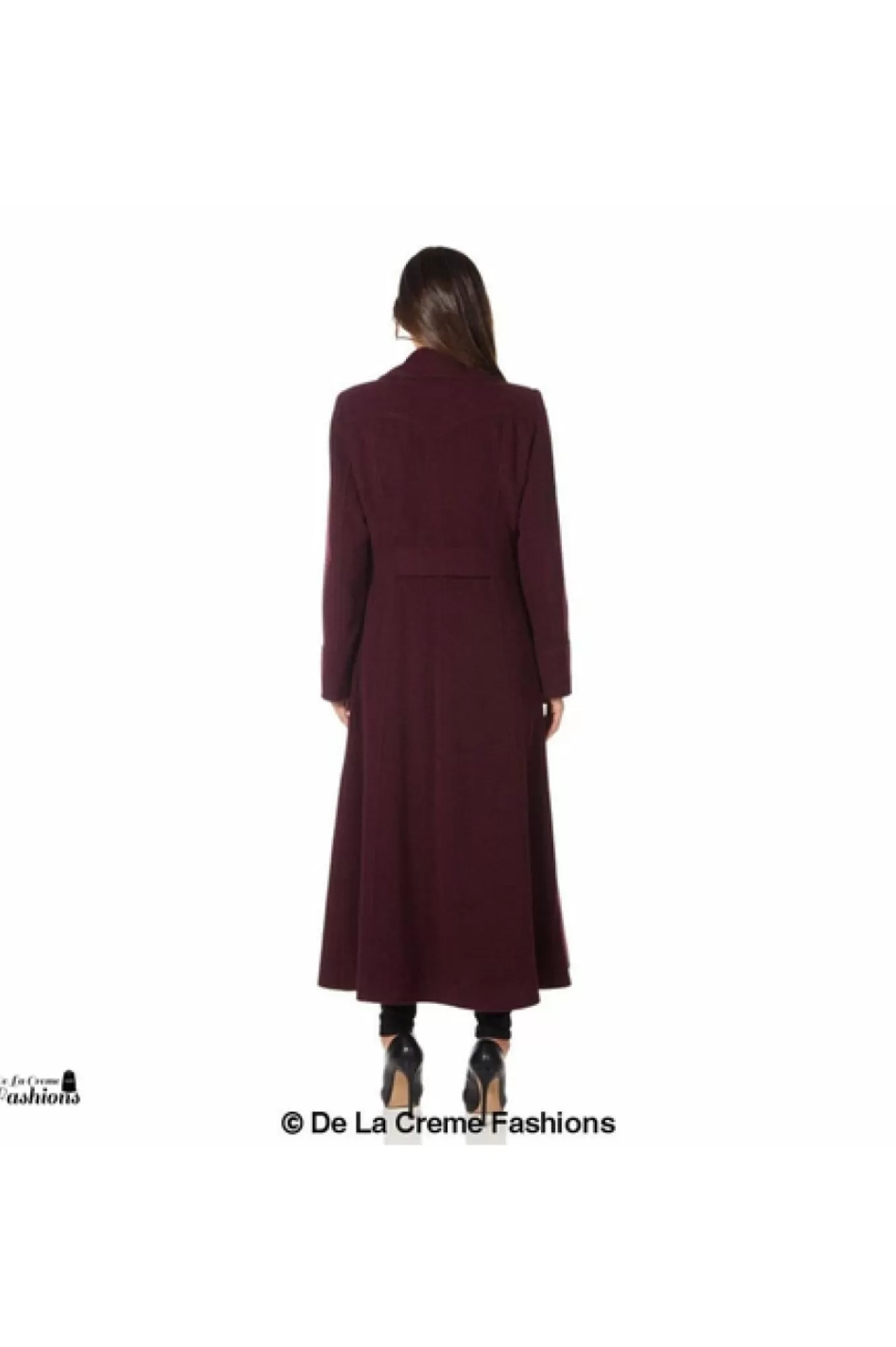Outerwear^De La Creme Fashions Wool Blend Double Breasted Maxi Coat