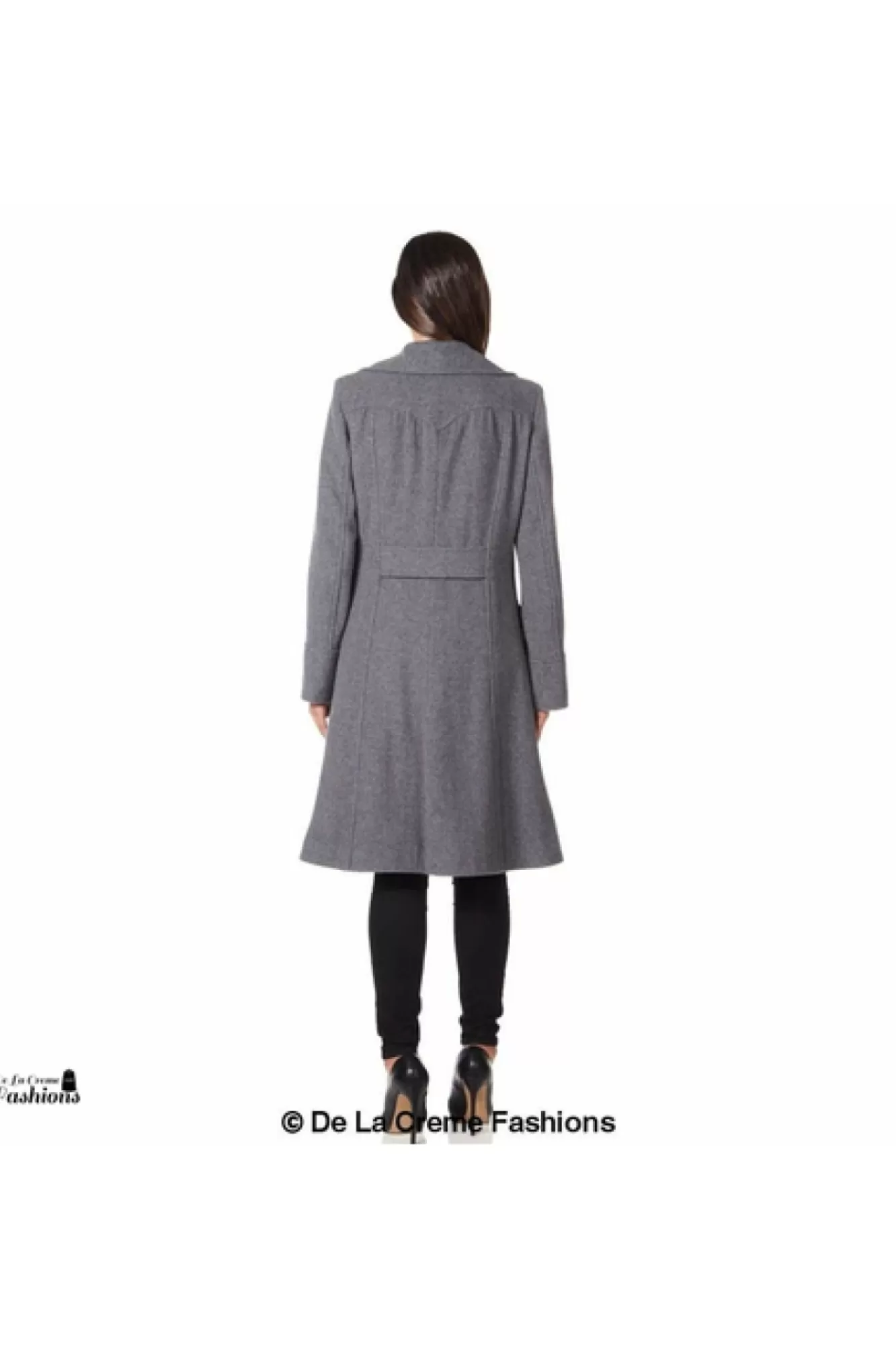 Outerwear^De La Creme Fashions Wool Blend Double Breasted Midi Coat
