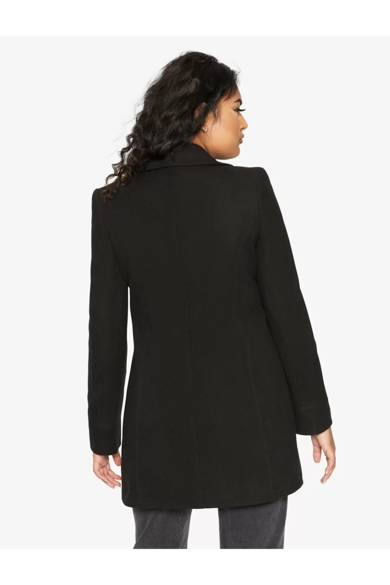 Outerwear^De La Creme Fashions Wool Blend Hip Length Covert Coat