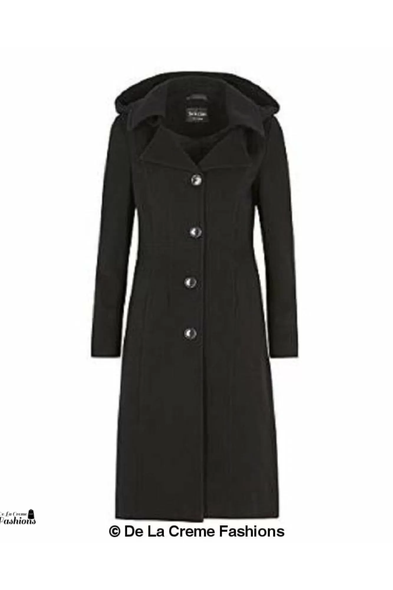 Outerwear^De La Creme Fashions Wool Blend Hooded Mid Length Coat