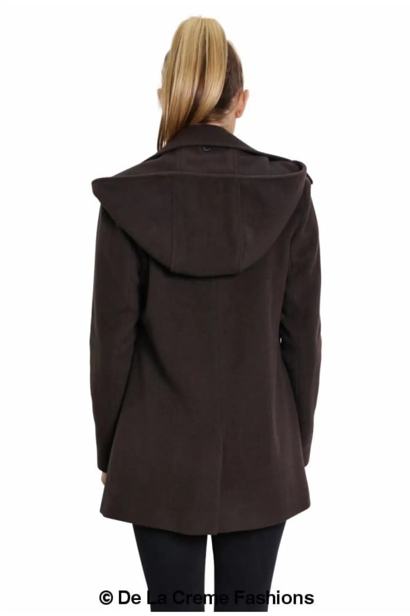 Outerwear^De La Creme Fashions Wool Blend Zip Up Hooded Coat