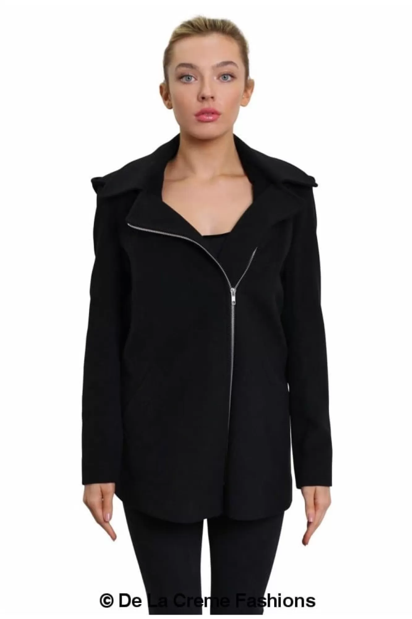 Outerwear^De La Creme Fashions Wool Blend Zip Up Hooded Coat