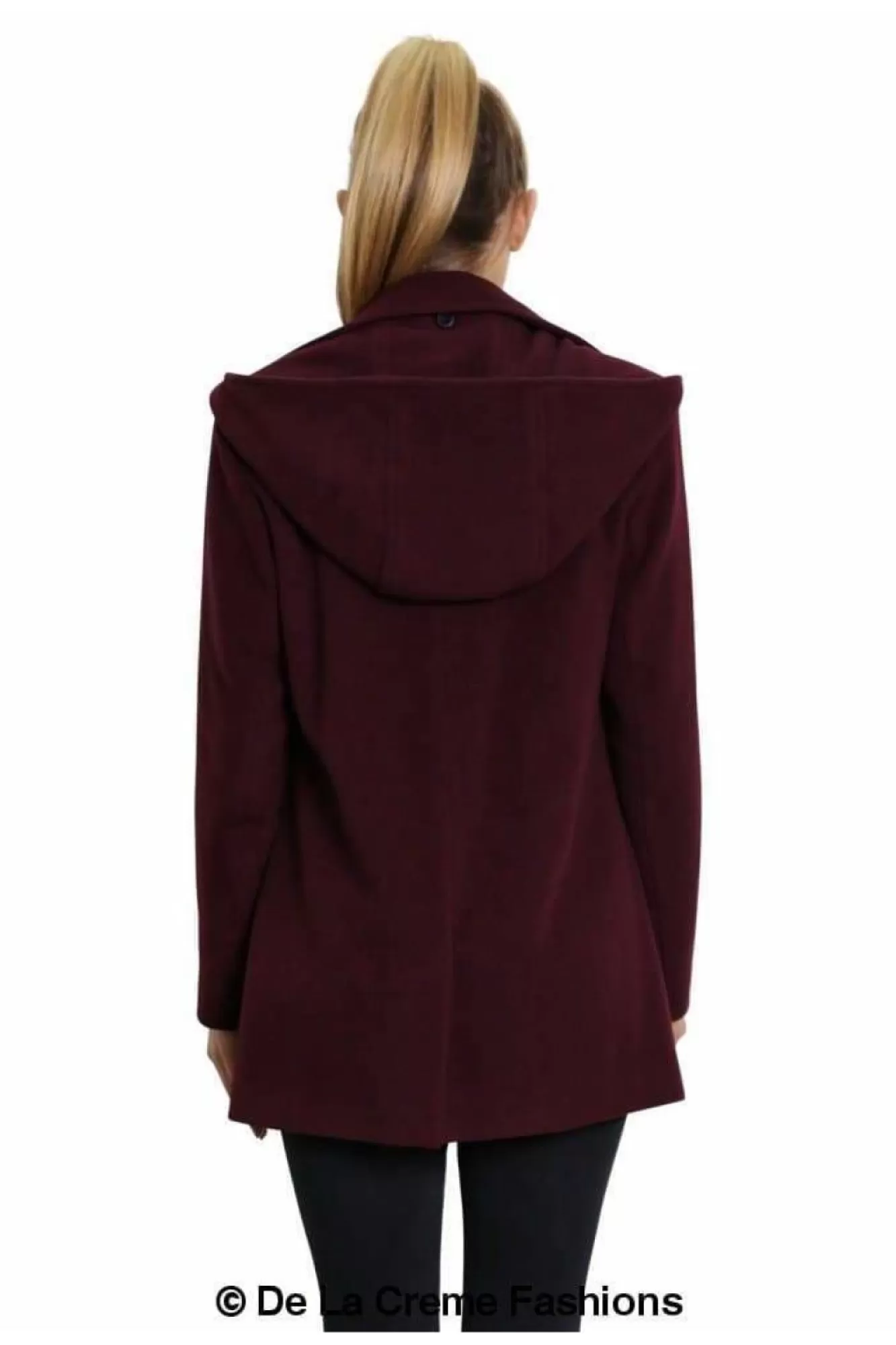 Outerwear^De La Creme Fashions Wool Blend Zip Up Hooded Coat