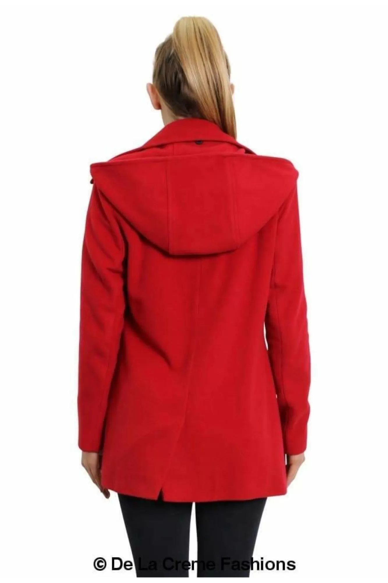 Outerwear^De La Creme Fashions Wool Blend Zip Up Hooded Coat