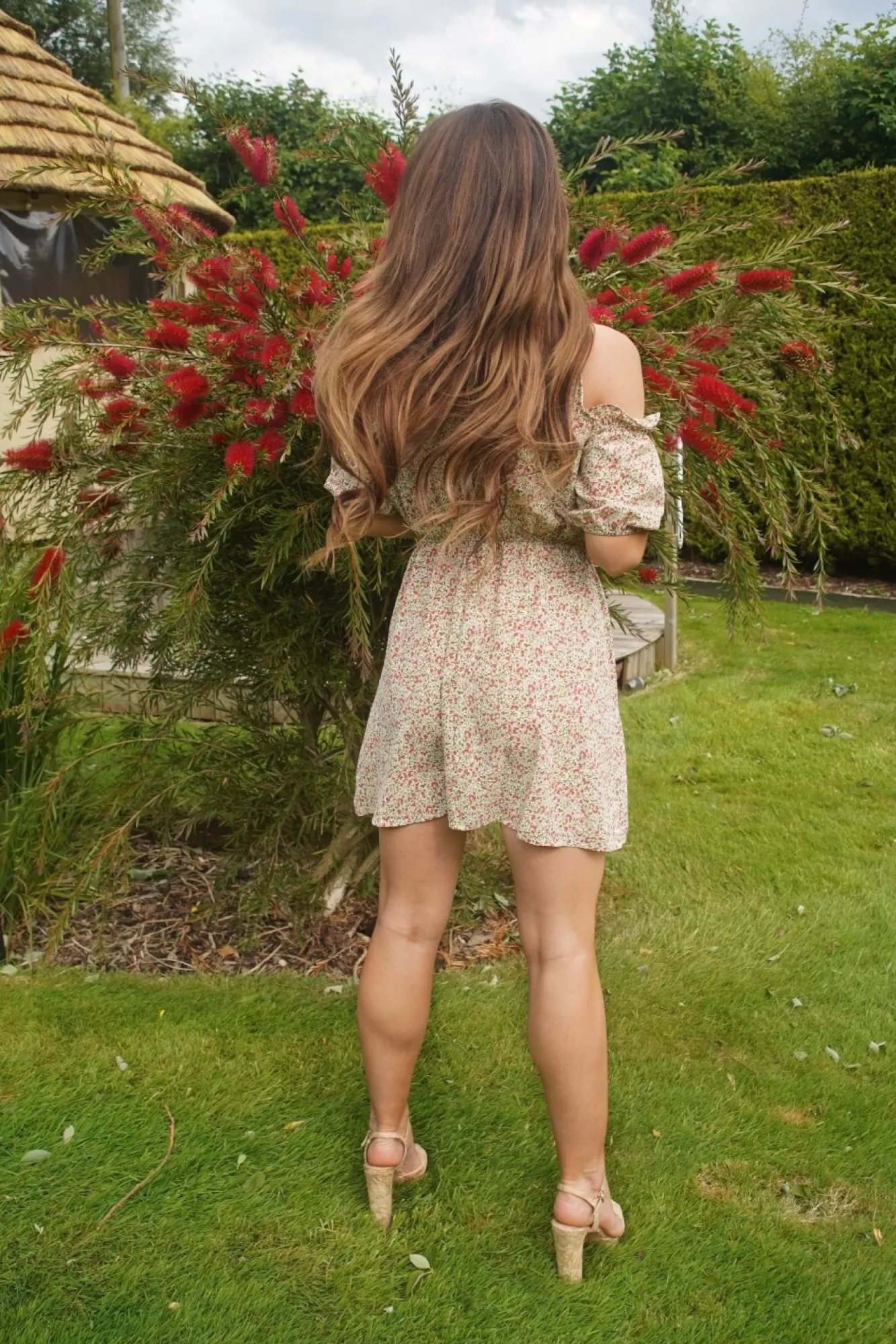 Mini Dresses^Double Second Cold Shoulder Floral Dress Multi
