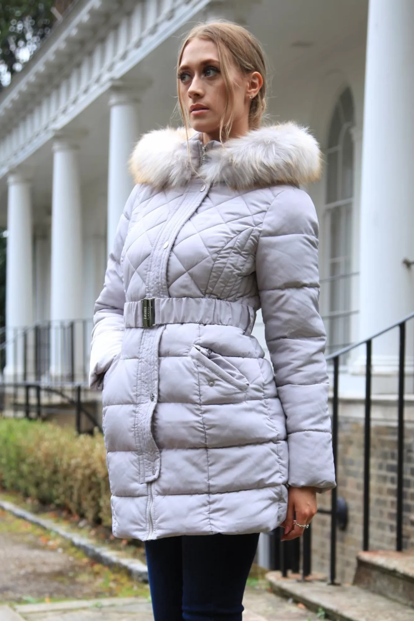 Outerwear^Double Second Silver Quilted Longline Puffer Grey