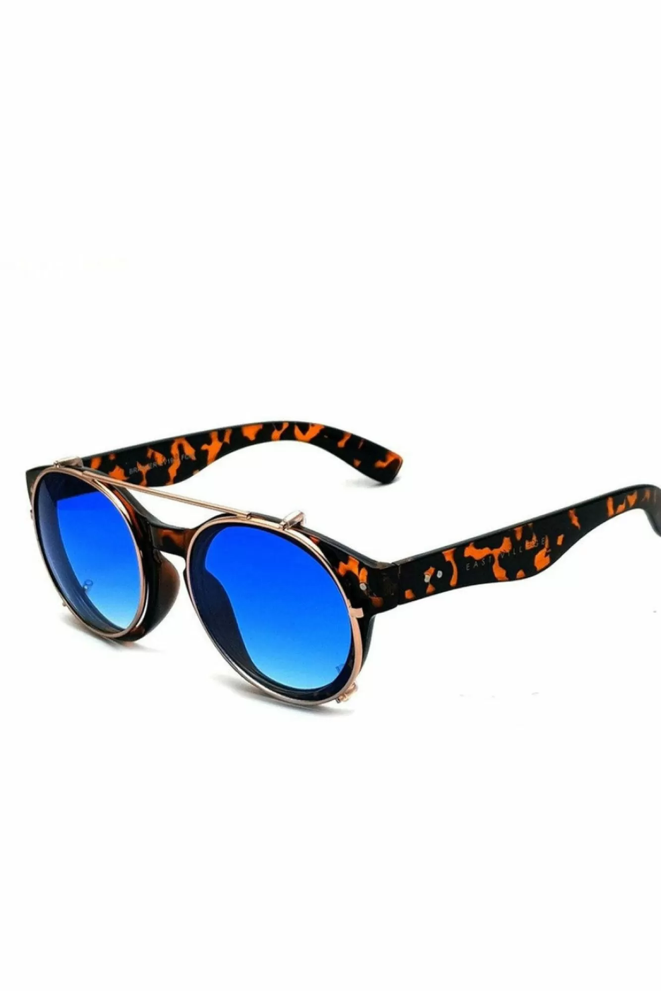 Sunglasses^East Village 'Brawler' Tortoiseshell With Lens Blue