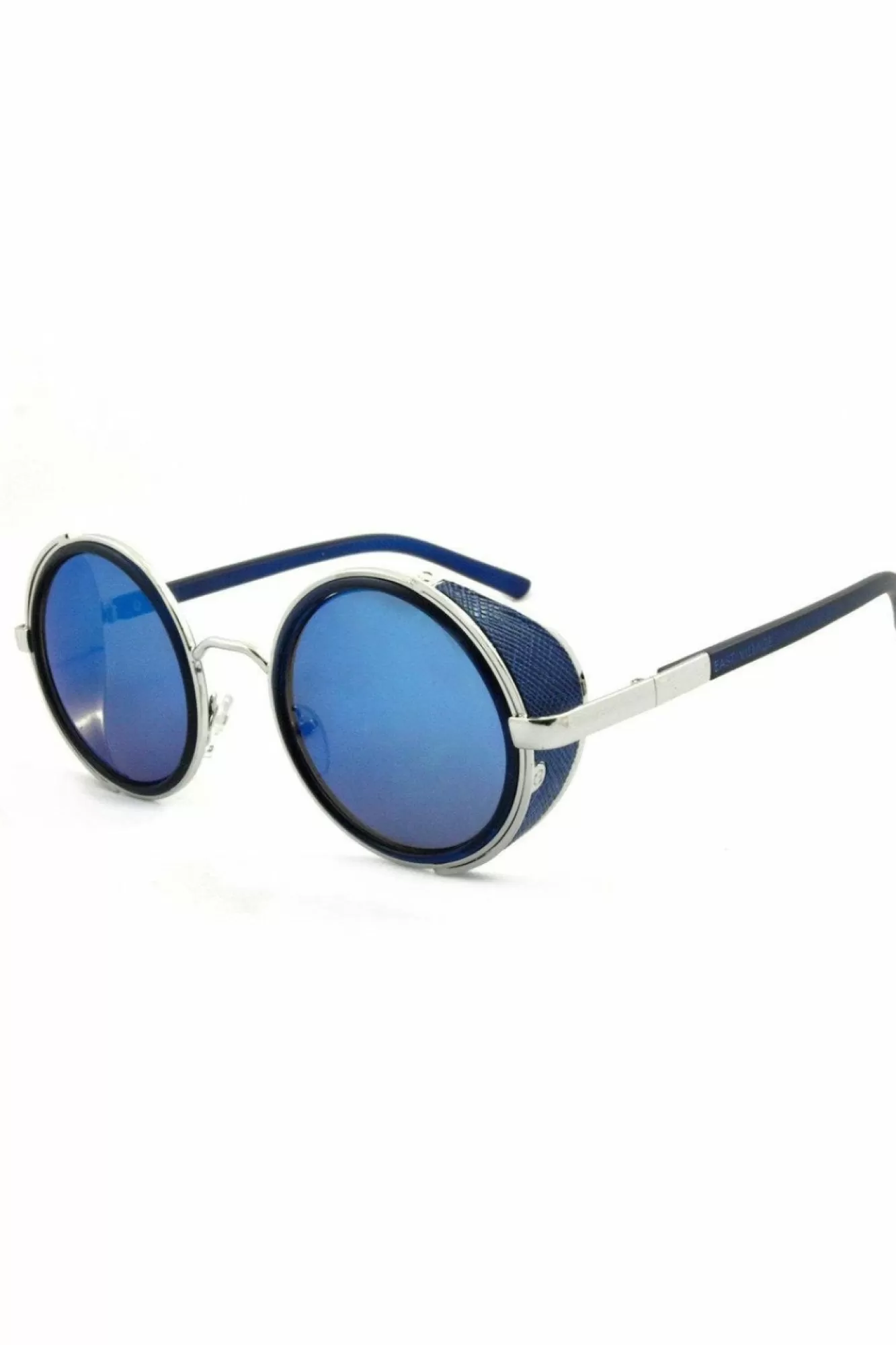 Sunglasses^East Village 'Freeman' Round With Side Shield In Blue