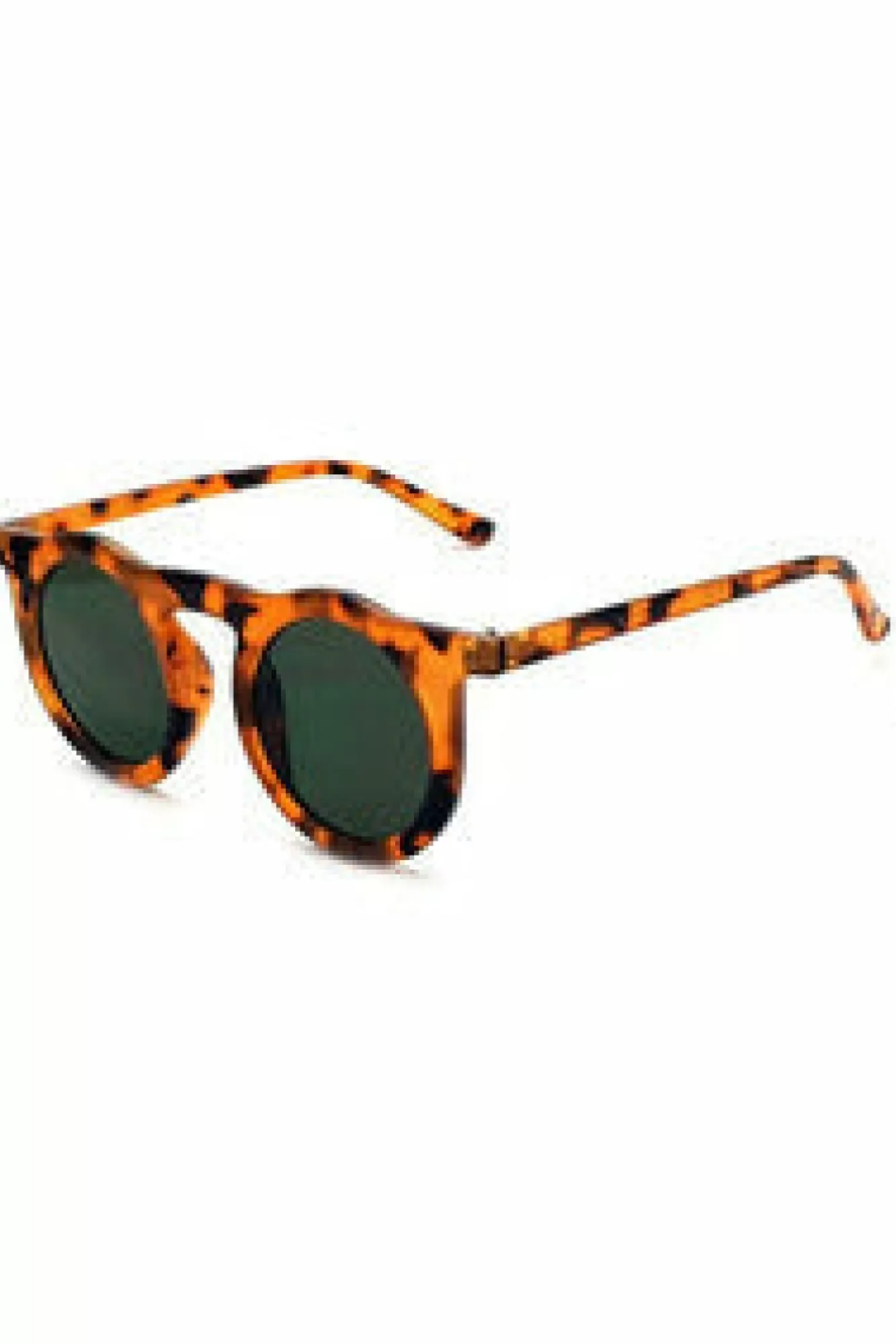 Sunglasses^East Village 'Haymaker' Round Sunglasses Honey With G15 Lens Brown