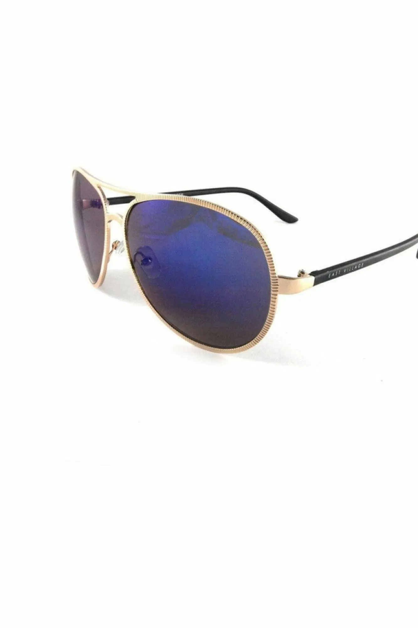Sunglasses^East Village 'Jagger' Aviator In Light Black Gold