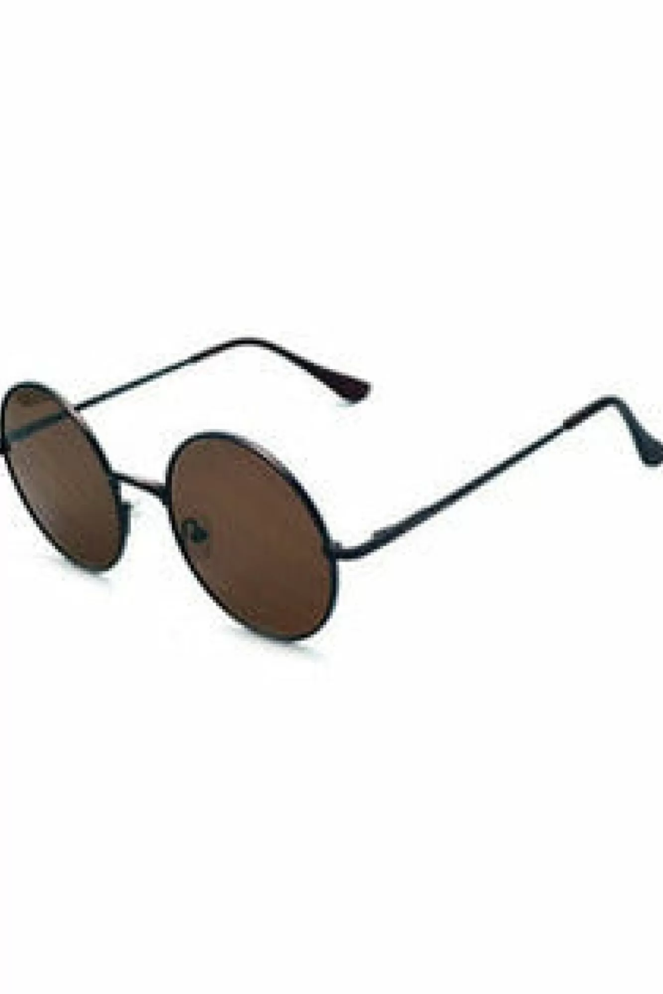 Sunglasses^East Village 'Journeyman' Metal Round Copper With Lens Brown
