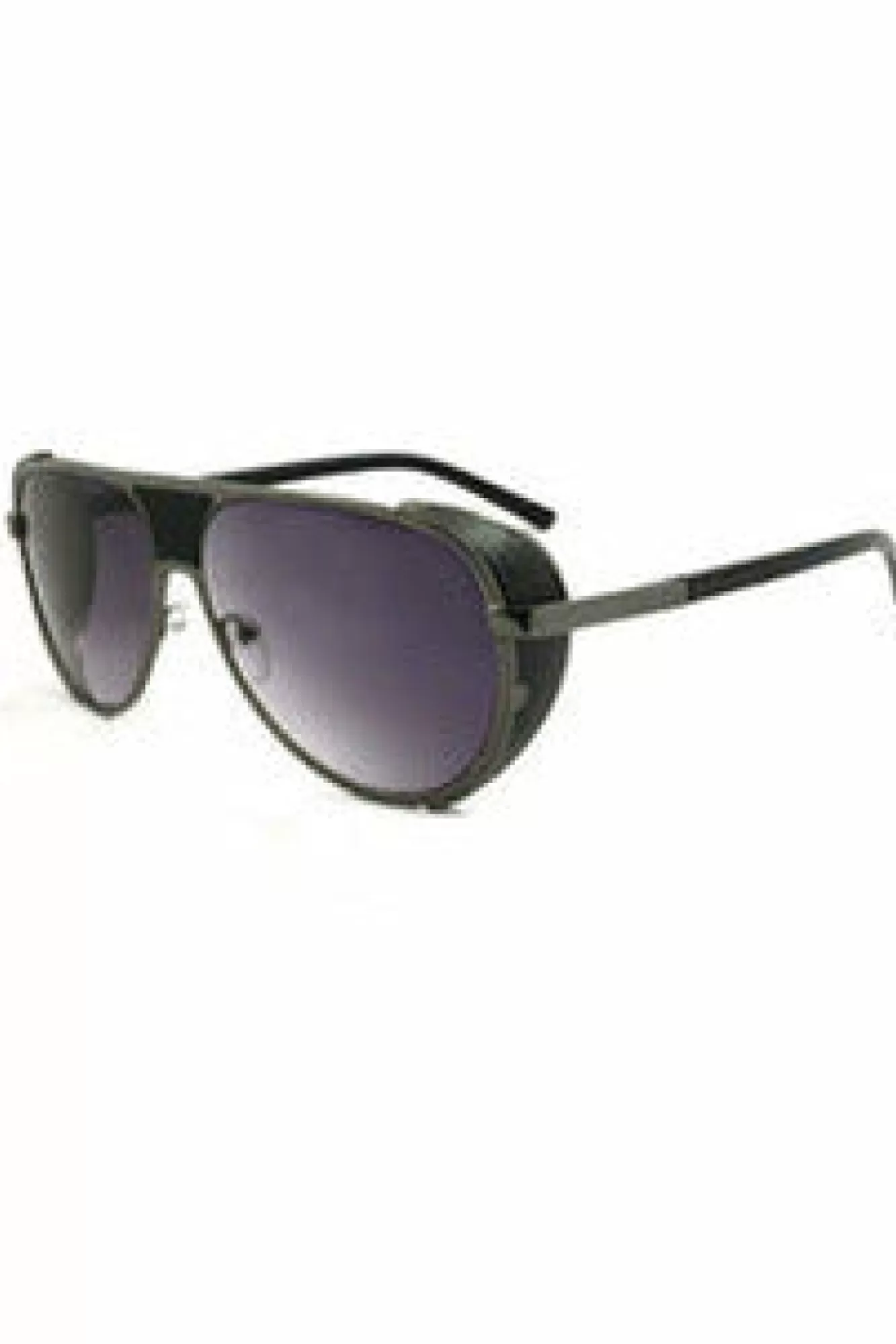Sunglasses^East Village Side Shield Aviator 'Jordan' In /Gunmetal Black