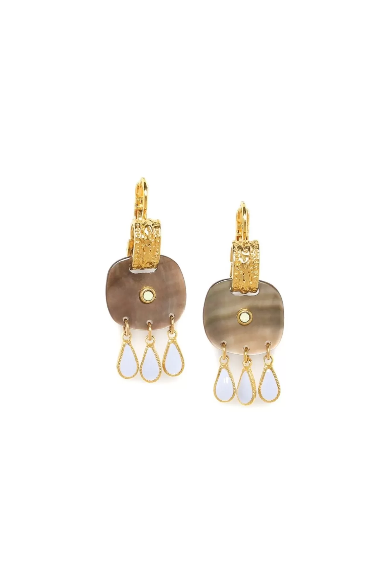 Jewellery^Elka London Alexa 3 Drops Dangle French Hooks Gold