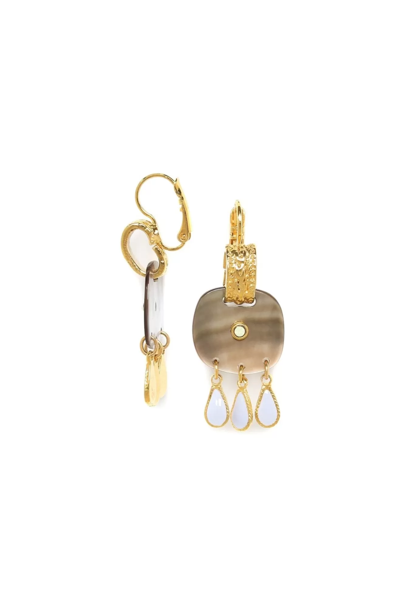 Jewellery^Elka London Alexa 3 Drops Dangle French Hooks Gold