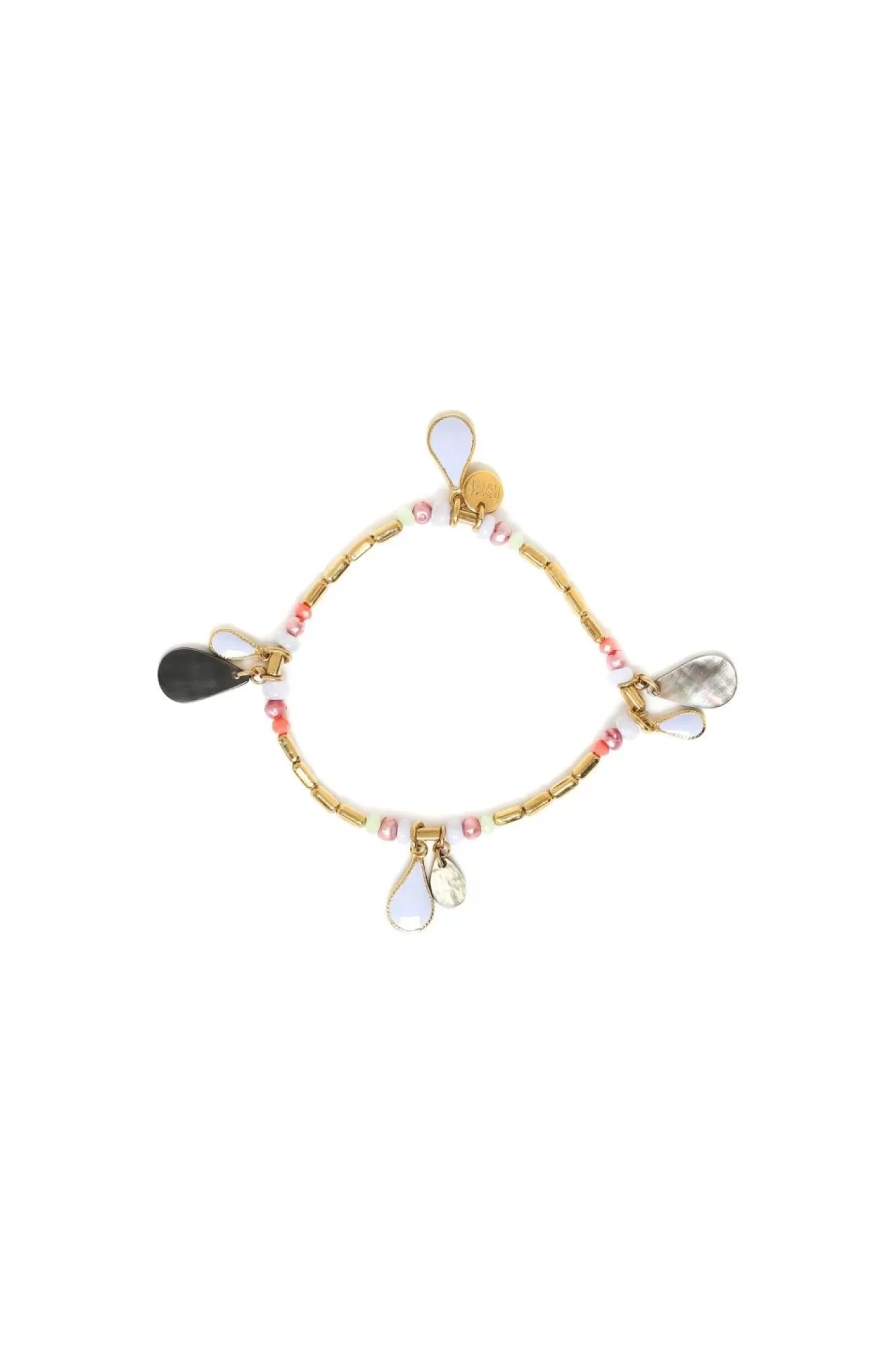 Jewellery^Elka London Alexa Stretch Bracelet With Drop Dangles Gold