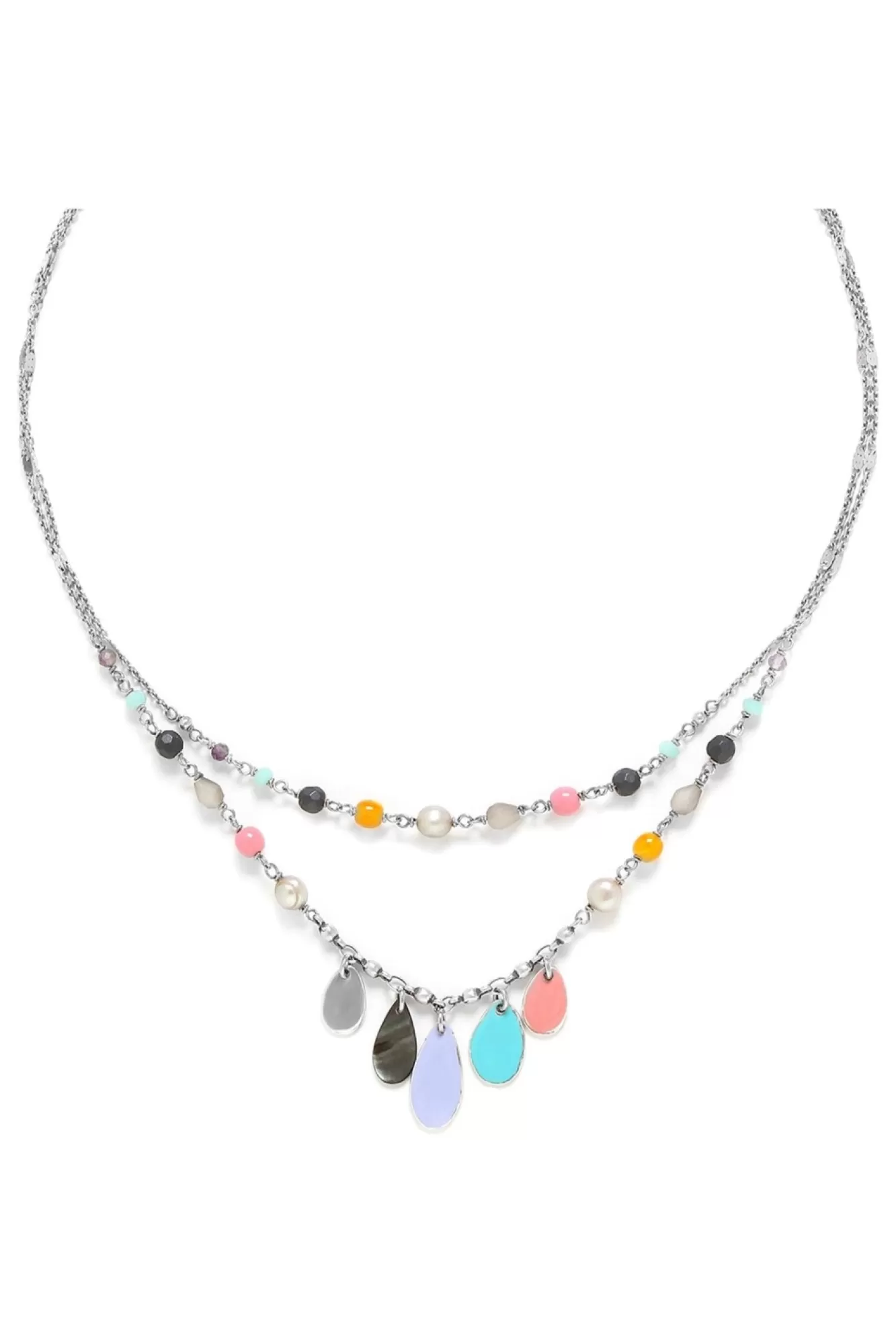 Jewellery^Elka London Dita 2 In 1 Necklace Silver