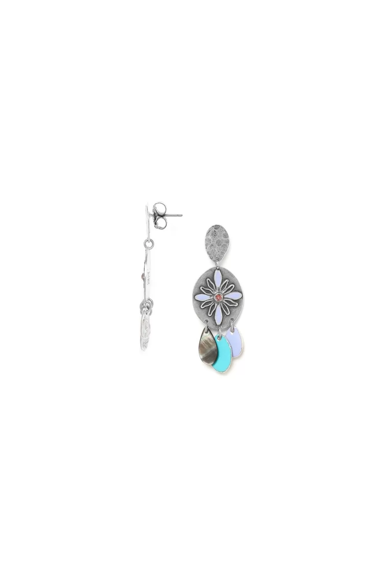 Jewellery^Elka London Dita 3 Dangle Drops Post Earrings Silver