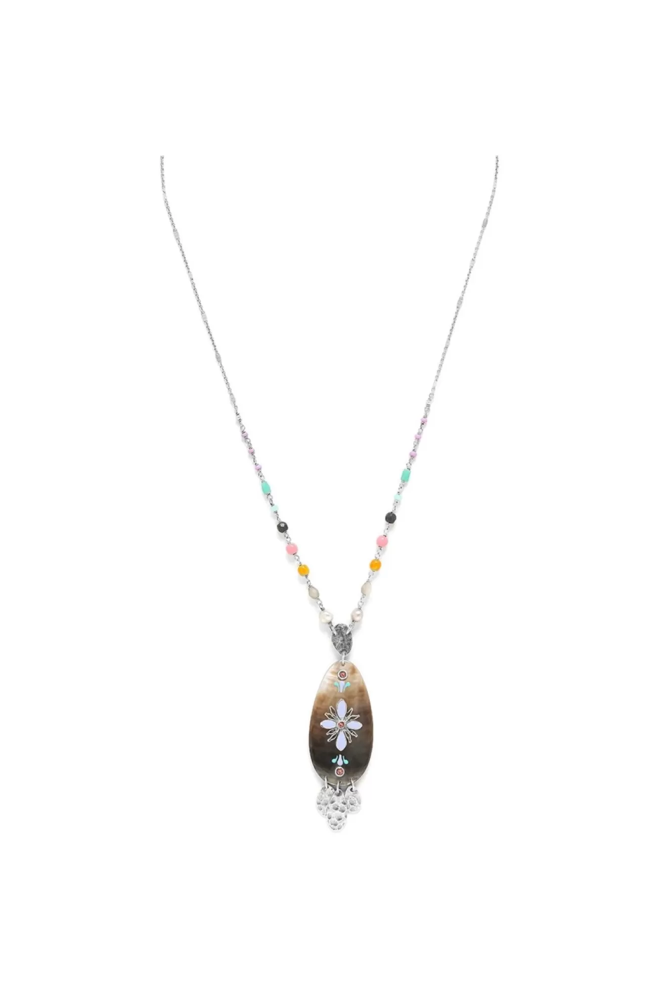 Jewellery^Elka London Dita Long Necklace With Pendant Silver