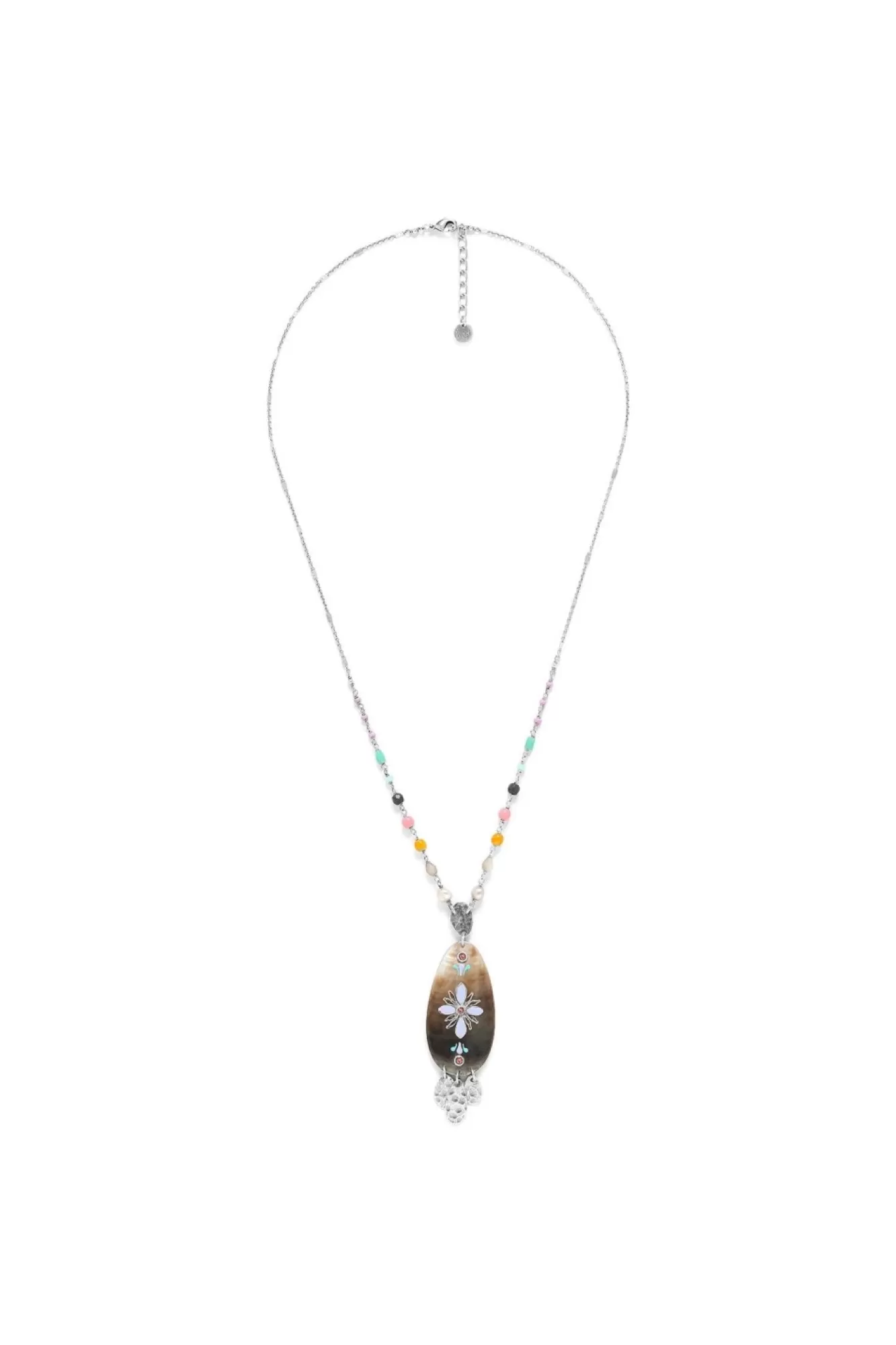 Jewellery^Elka London Dita Long Necklace With Pendant Silver