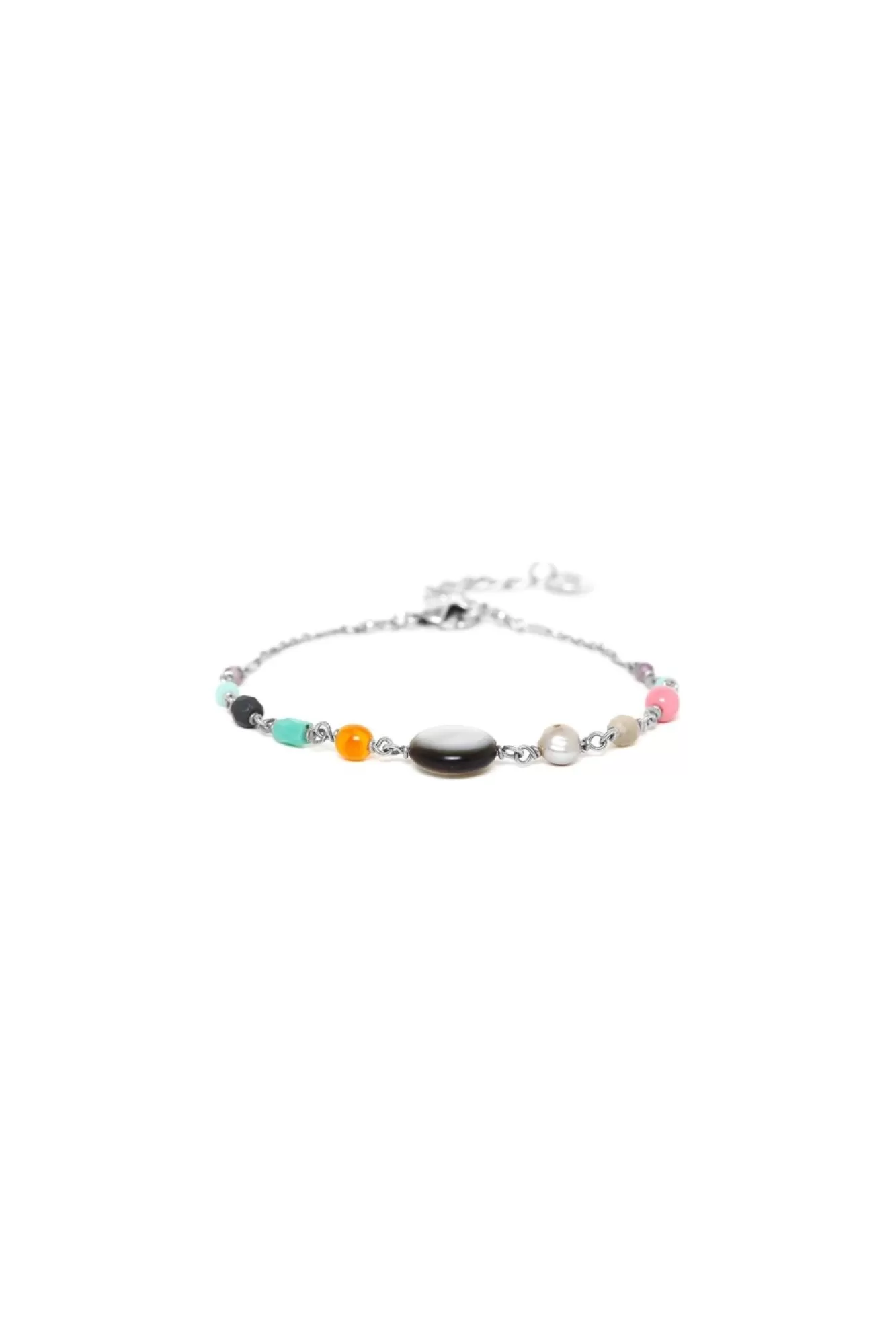 Jewellery^Elka London Dita Looped Beads Bracelet Silver