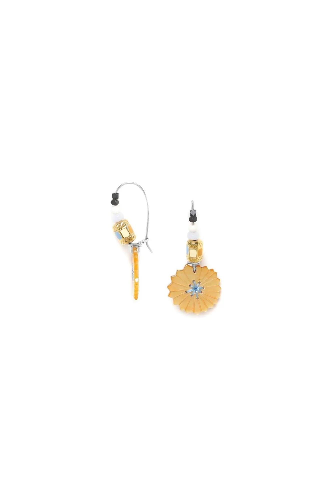 Jewellery^Elka London Justine Beaded Hooks Earrings Gold