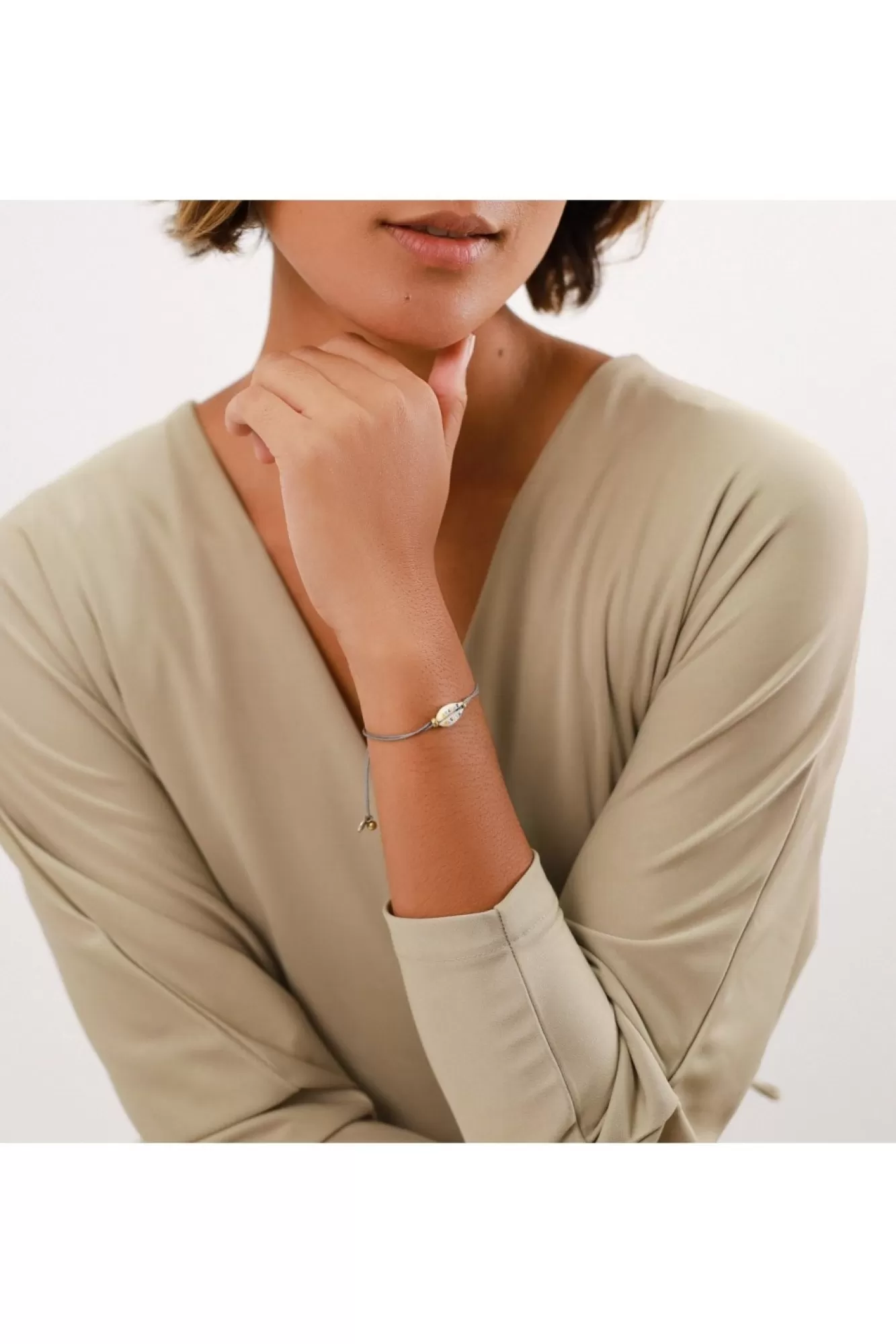 Jewellery^Elka London Justine Mini Cowrie Cord Bracelet Gold