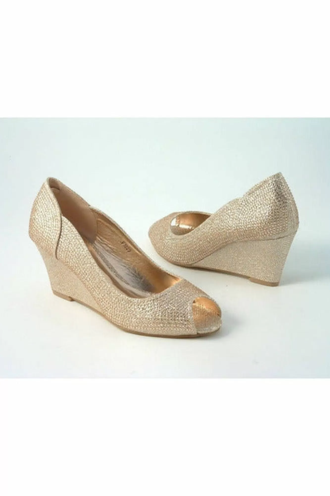Mid Heels^Glitz Shoes Murcia Sabatine Glitter Wedges