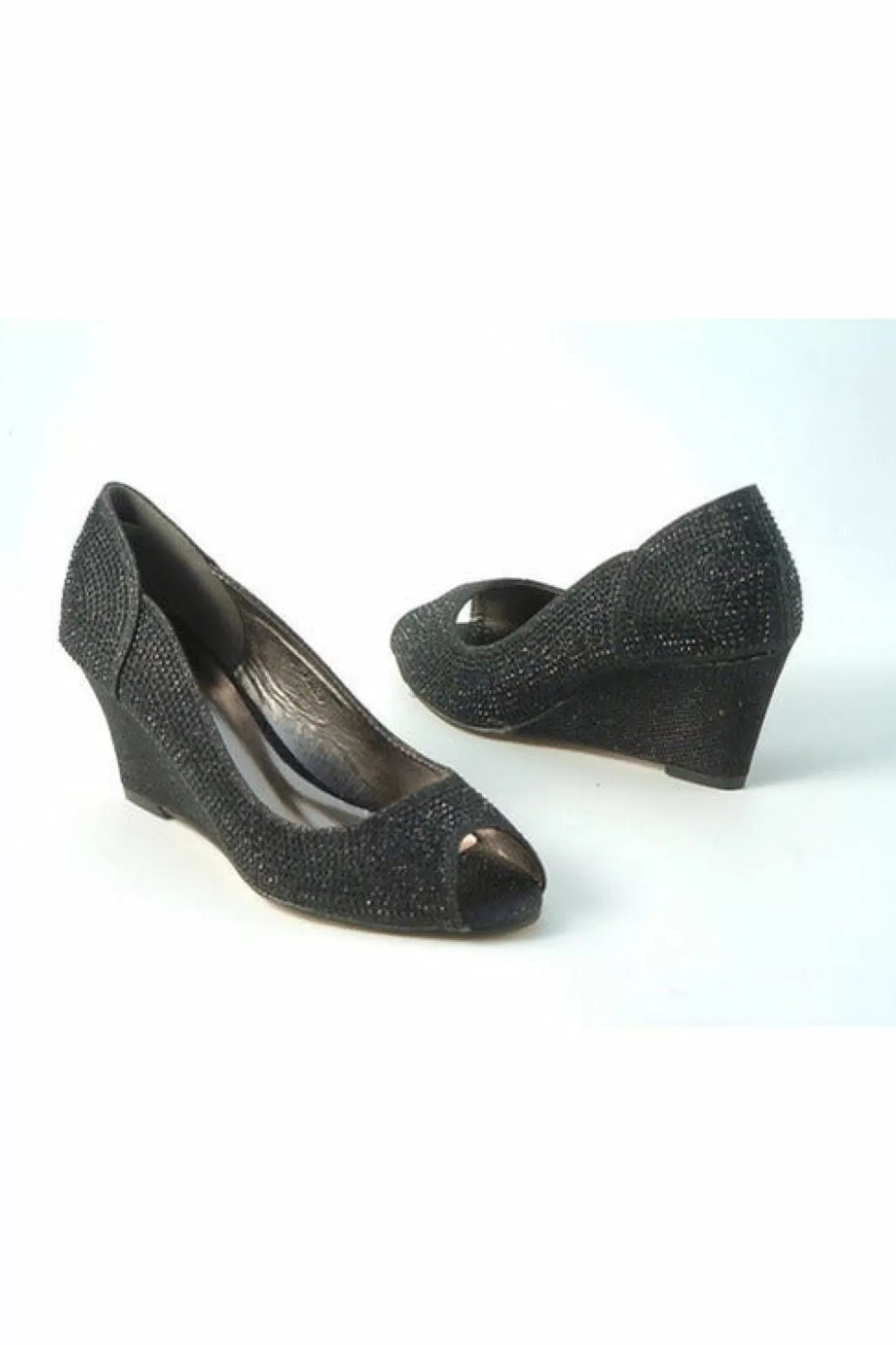 Mid Heels^Glitz Shoes Murcia Sabatine Glitter Wedges