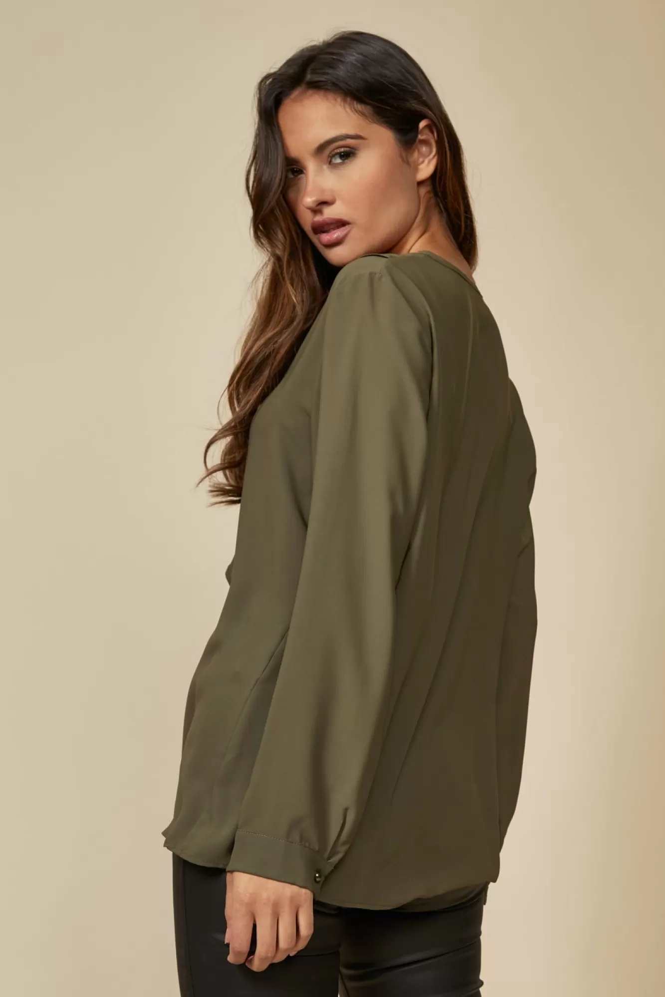 Blouses^Hoxton Gal Oversized Top With Frilled Front
