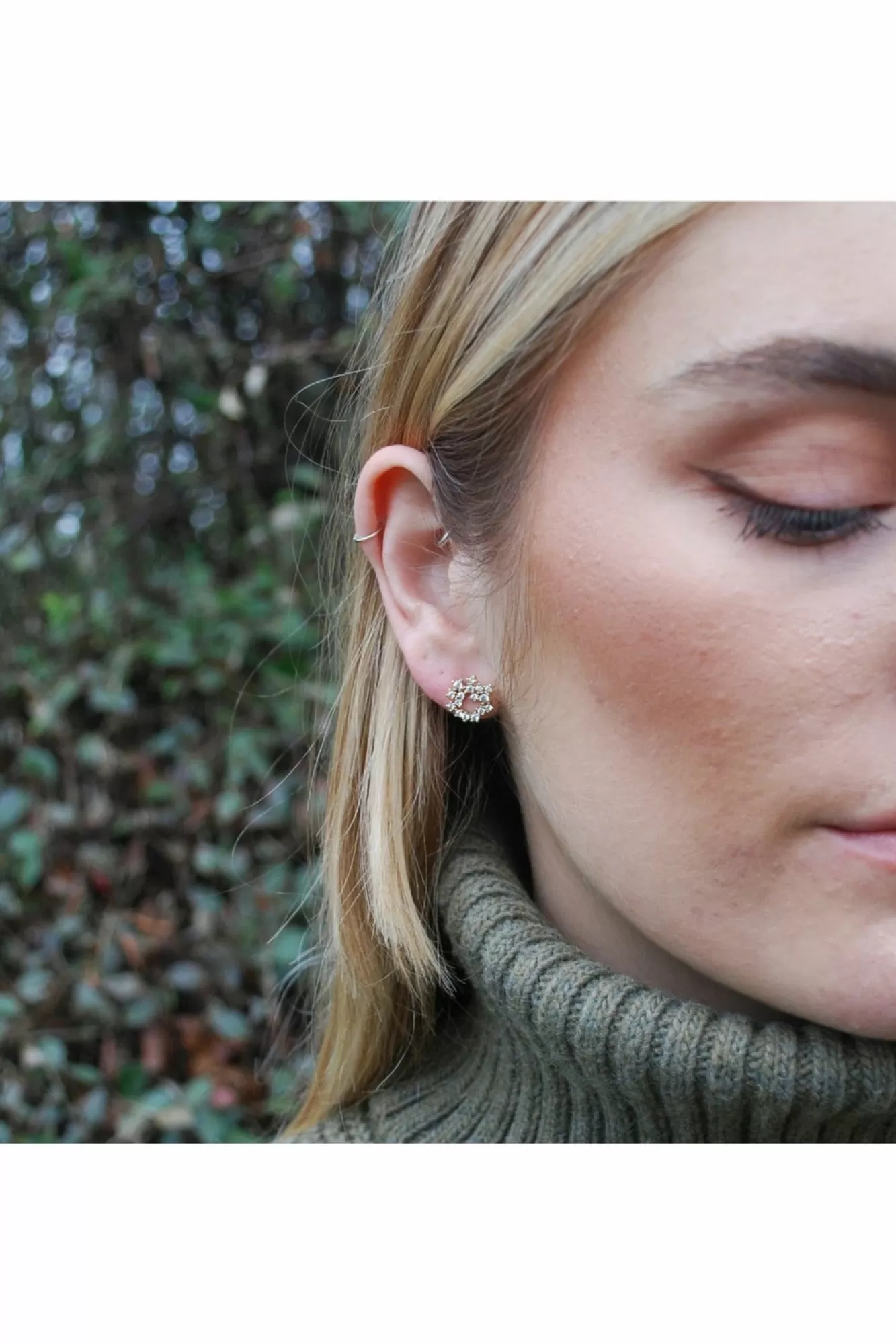 Jewellery^Last True Angel Cubic Zirconia Circle Earring In Gold