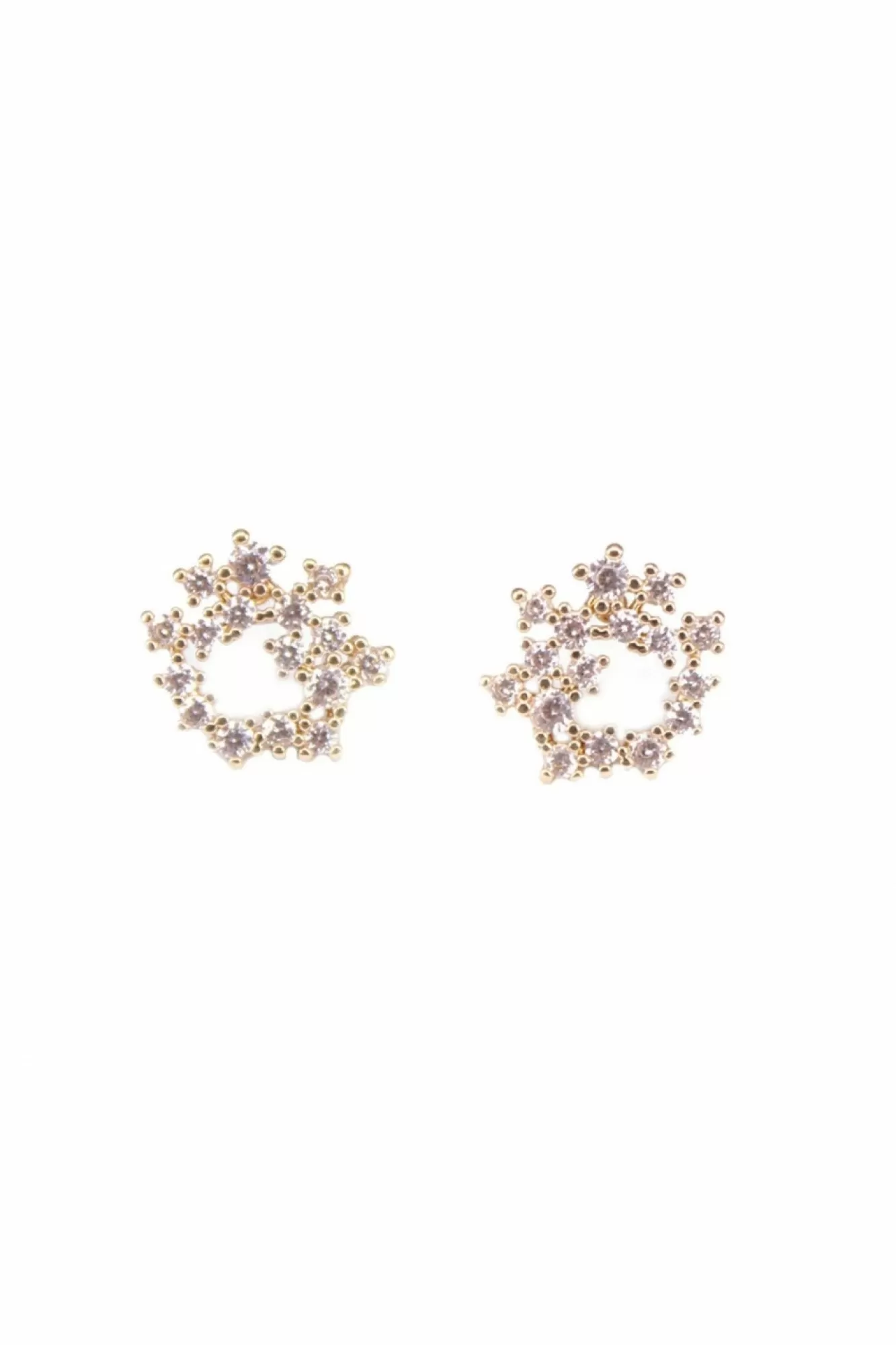Jewellery^Last True Angel Cubic Zirconia Circle Earring In Gold