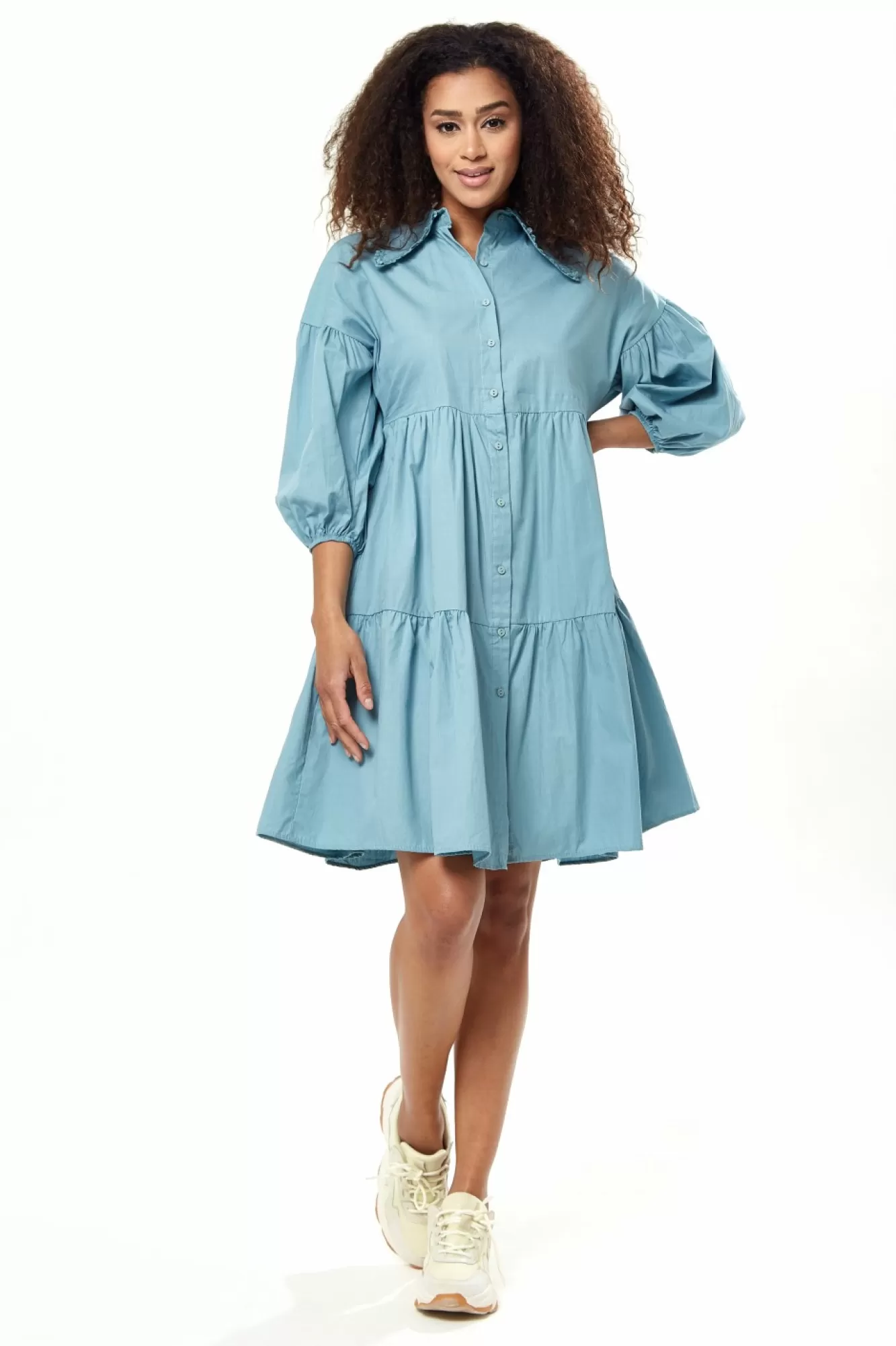 Mini Dresses^Liquorish Oversized Shirt Dress In Blue