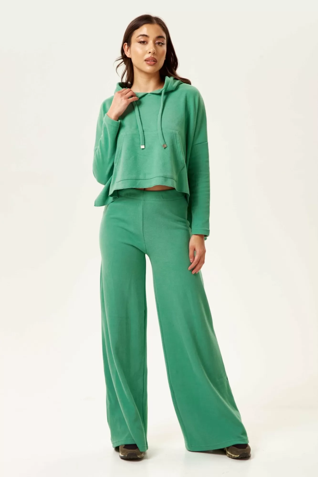 Loungewear & Sleepwear^Liquorish Wide-Leg Tracksuit Pant In Green