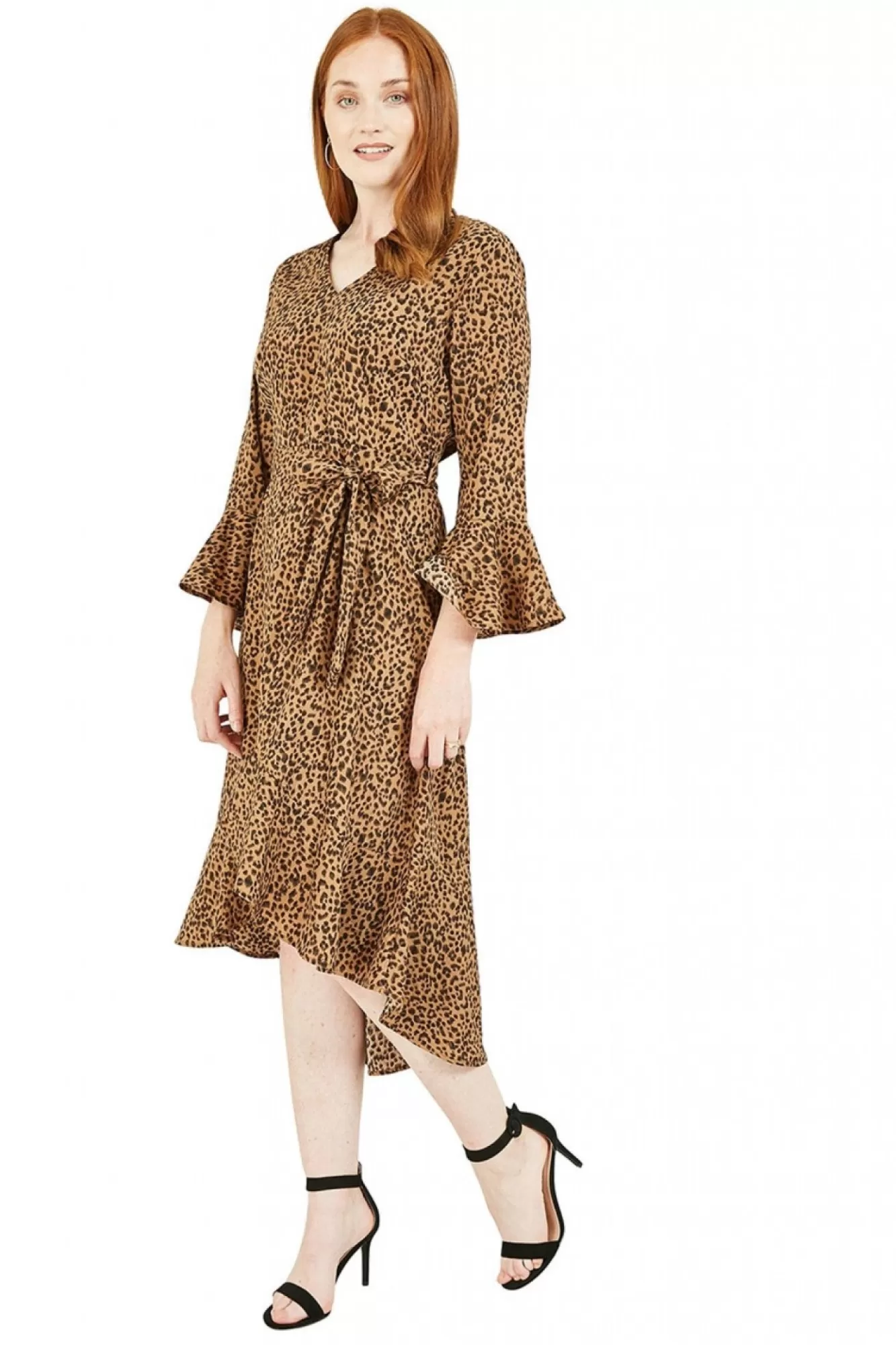 Mini Dresses^Mela London Animal Print Fitted Dress Brown