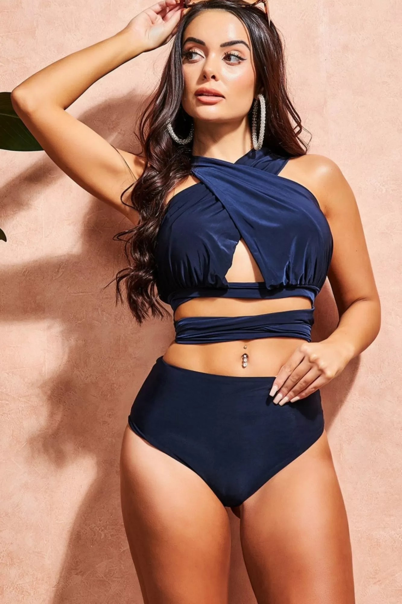Swimwear^* Multiway Bikini Navy
