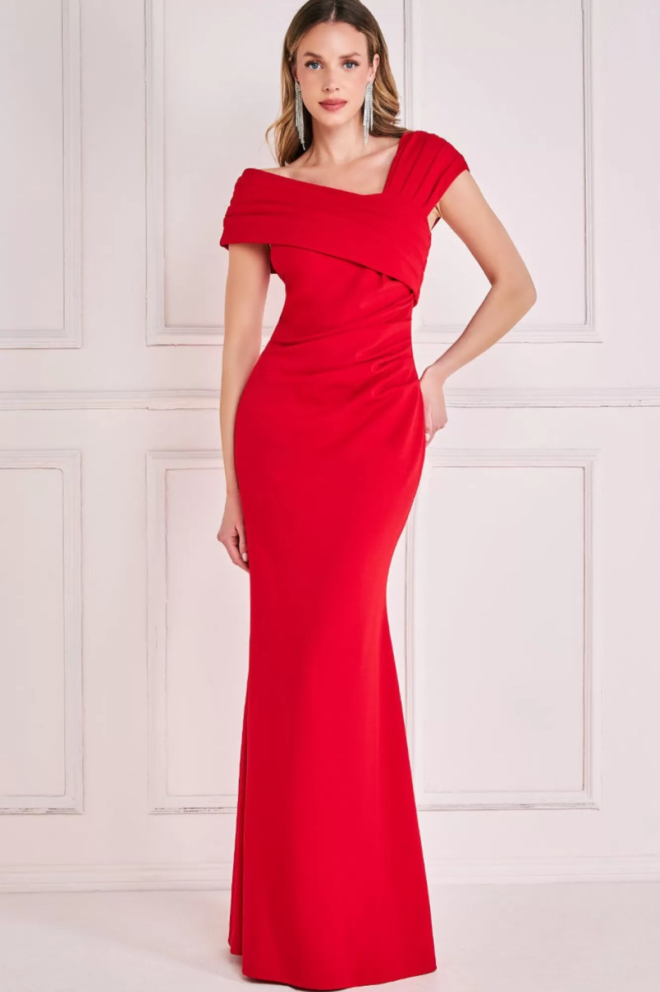 Maxi Dresses^* One Shoulder Evening Maxi Red
