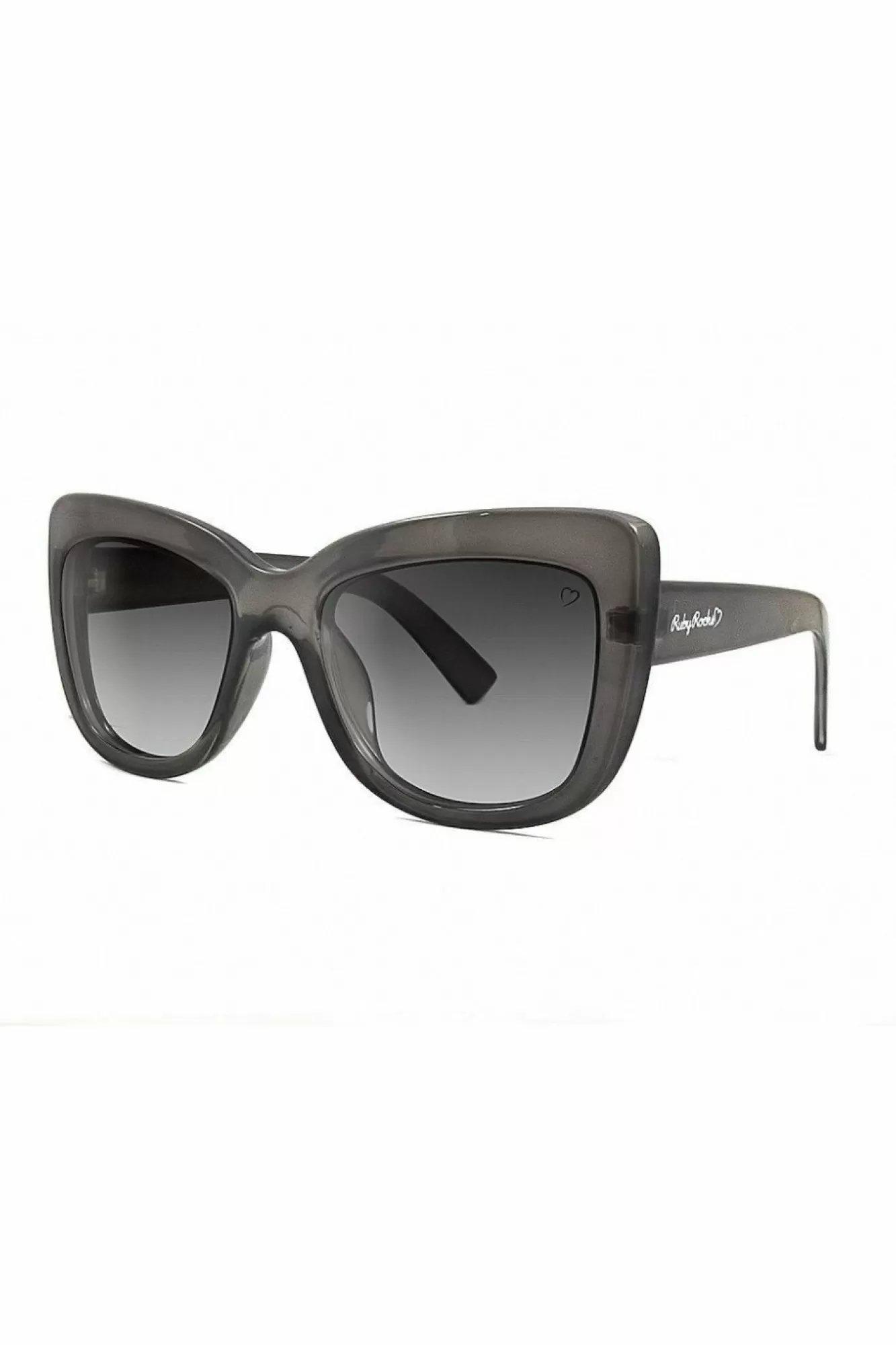 Sunglasses^RubyRocks Crystal 'Cannes' Angled Cateye Grey