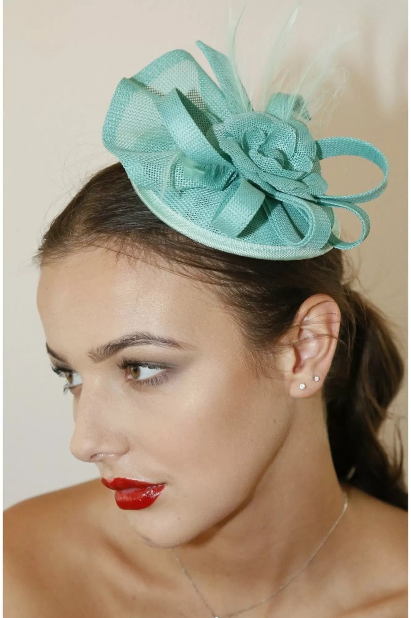 Hats & Fascinators^RubyRocks Judeen Facinator Mint