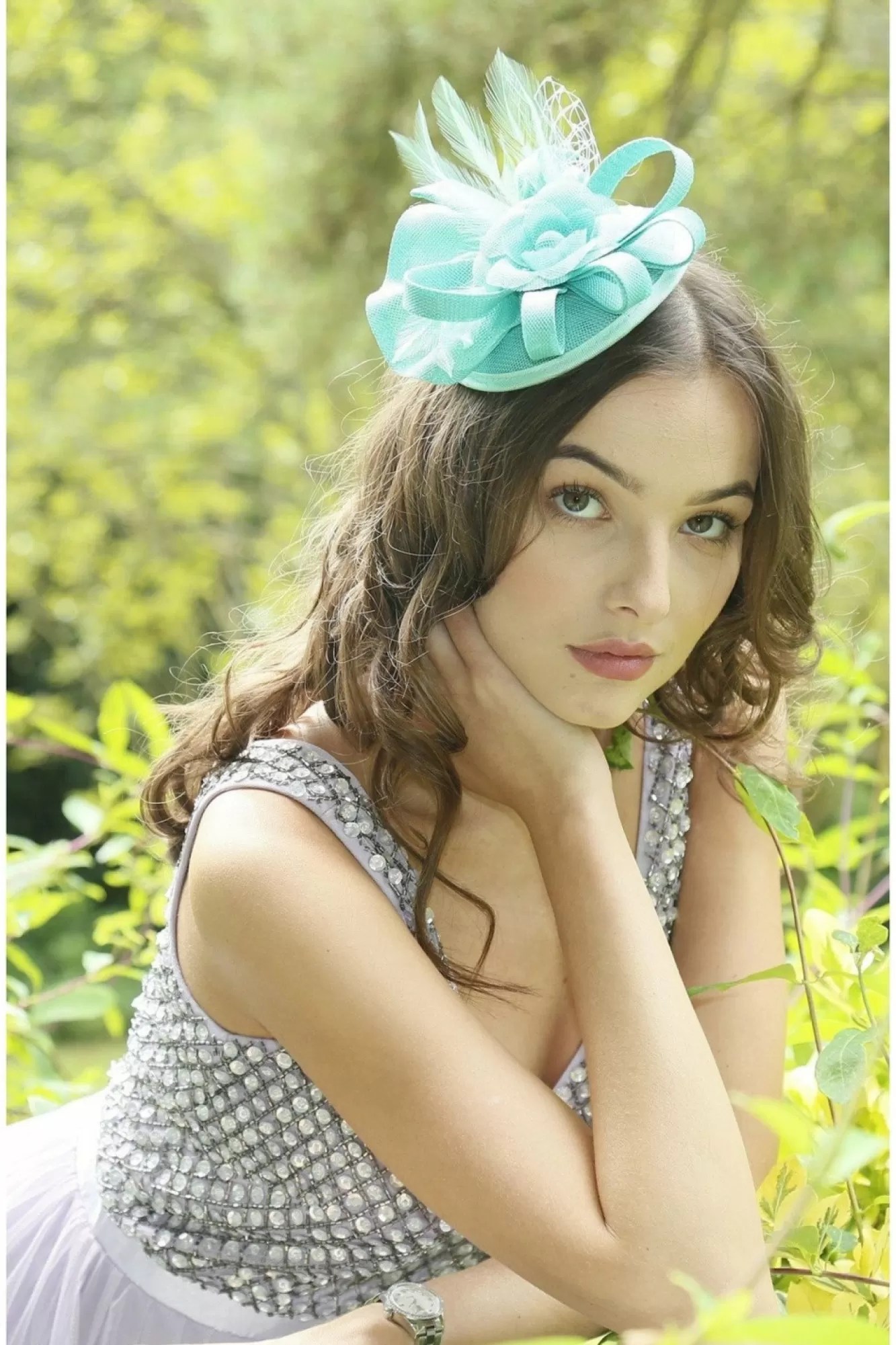 Hats & Fascinators^RubyRocks Judeen Facinator Mint