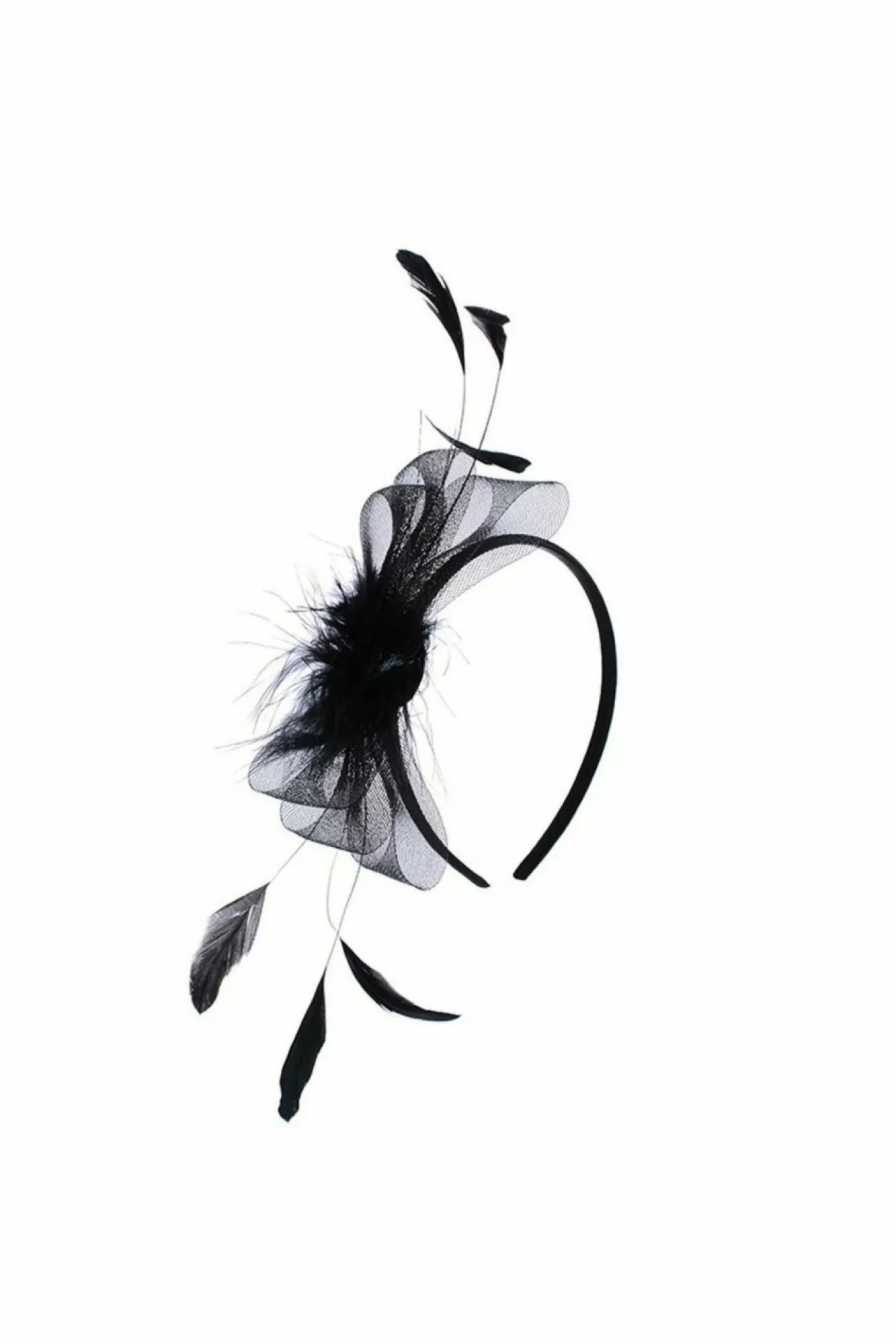 Hats & Fascinators^RubyRocks Madina Fascinator Black