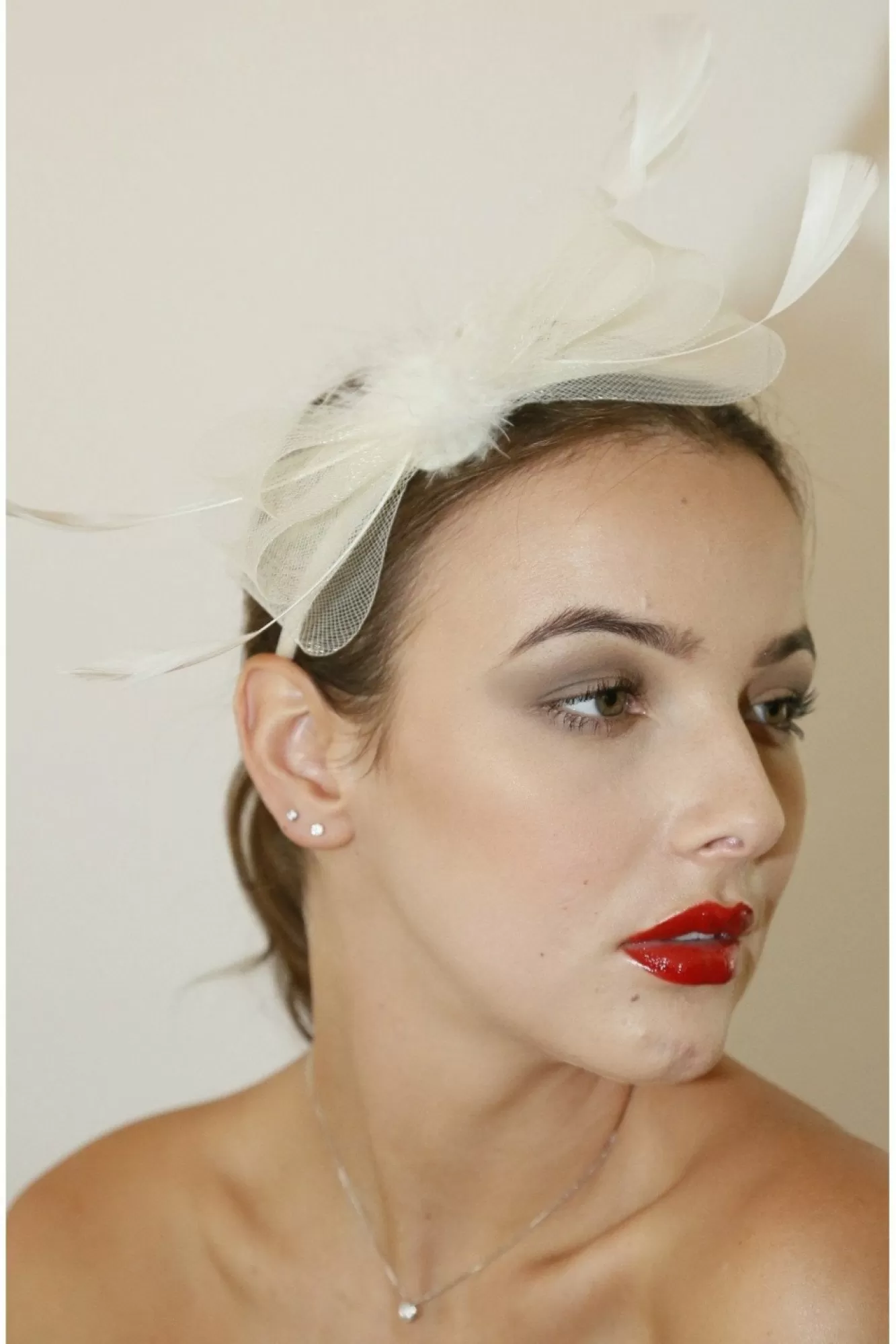 Hats & Fascinators^RubyRocks Maita Facinator Beige