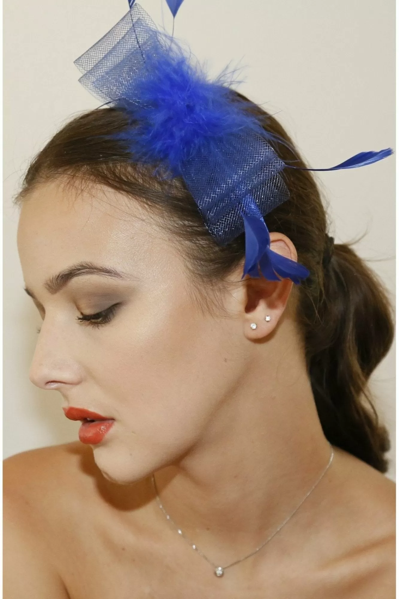 Hats & Fascinators^RubyRocks Mati Facinator Blue