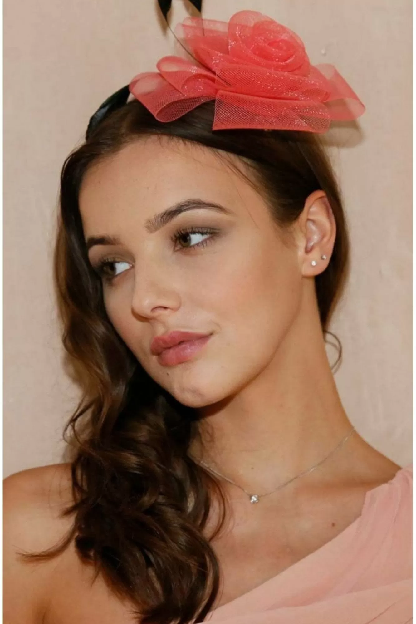 Hats & Fascinators^RubyRocks Norita Fascinator Coral
