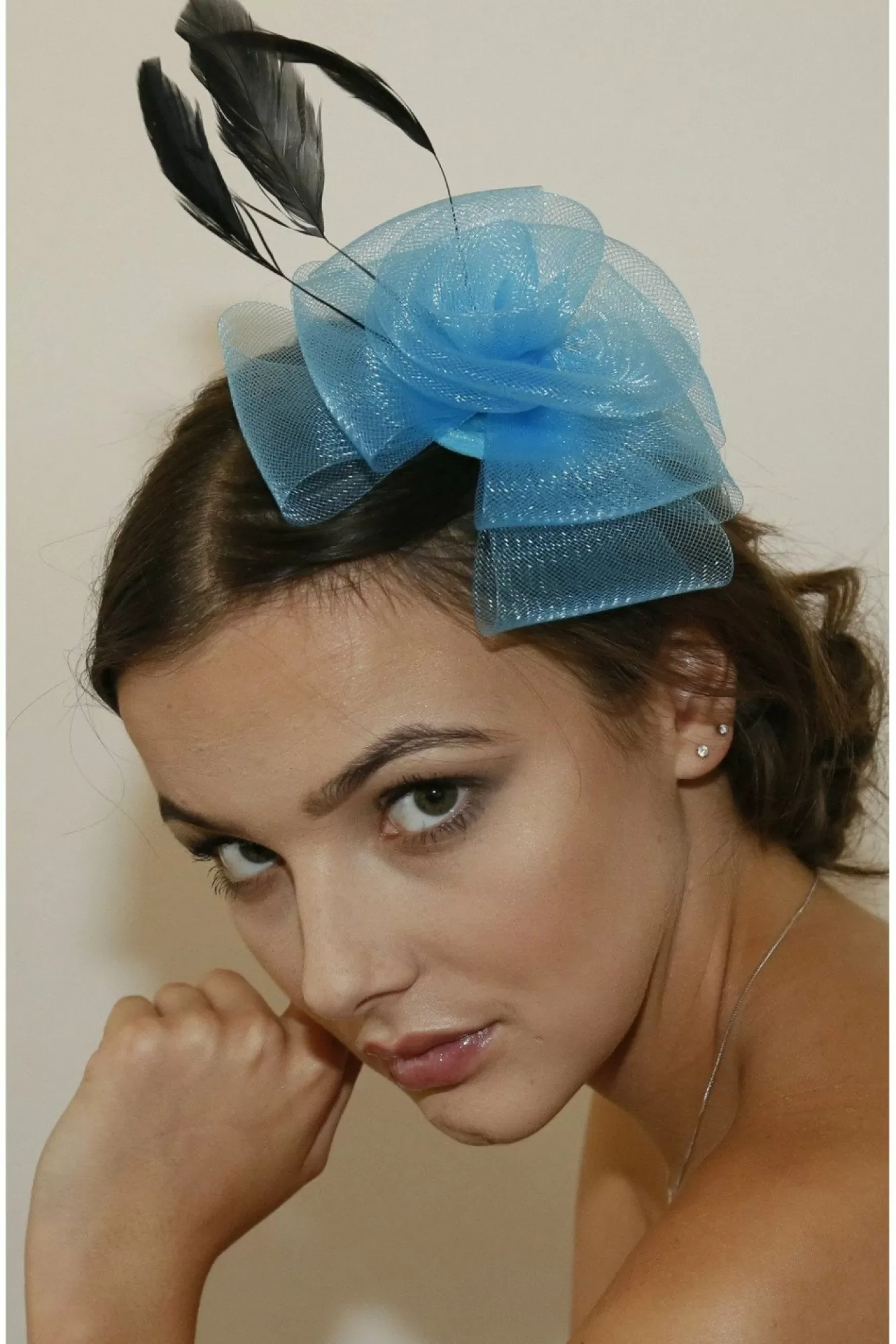 Hats & Fascinators^RubyRocks Perla Facinator Blue