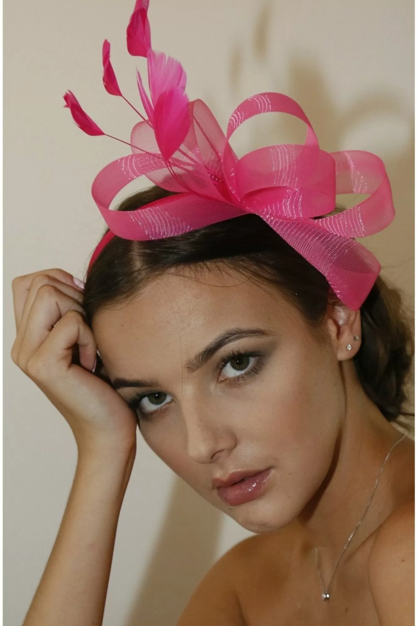 Hats & Fascinators^RubyRocks Ramira Facinator Fuchia