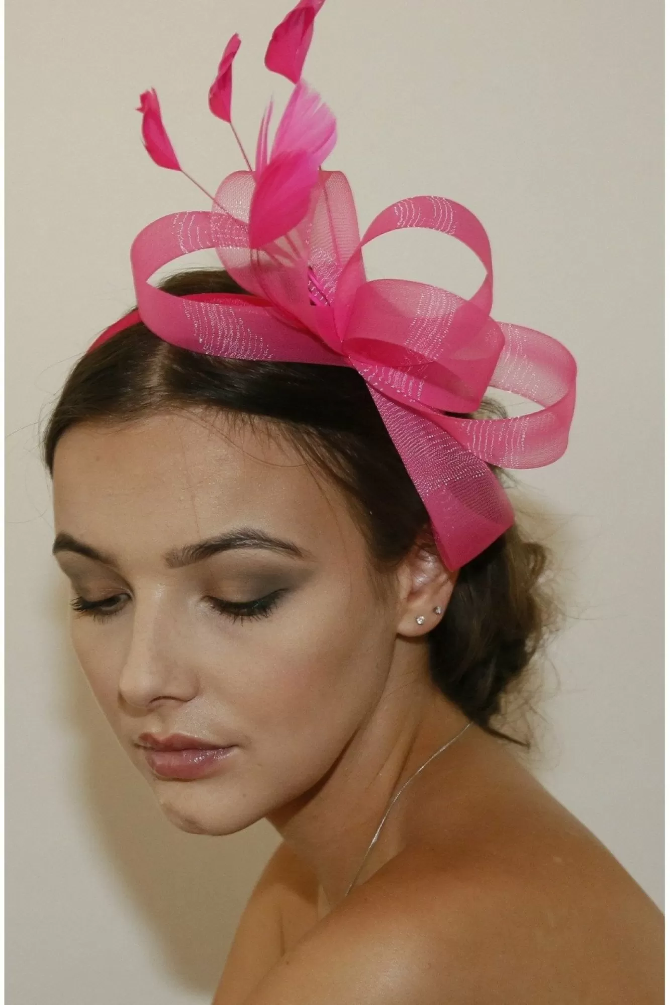 Hats & Fascinators^RubyRocks Ramira Facinator Fuchia
