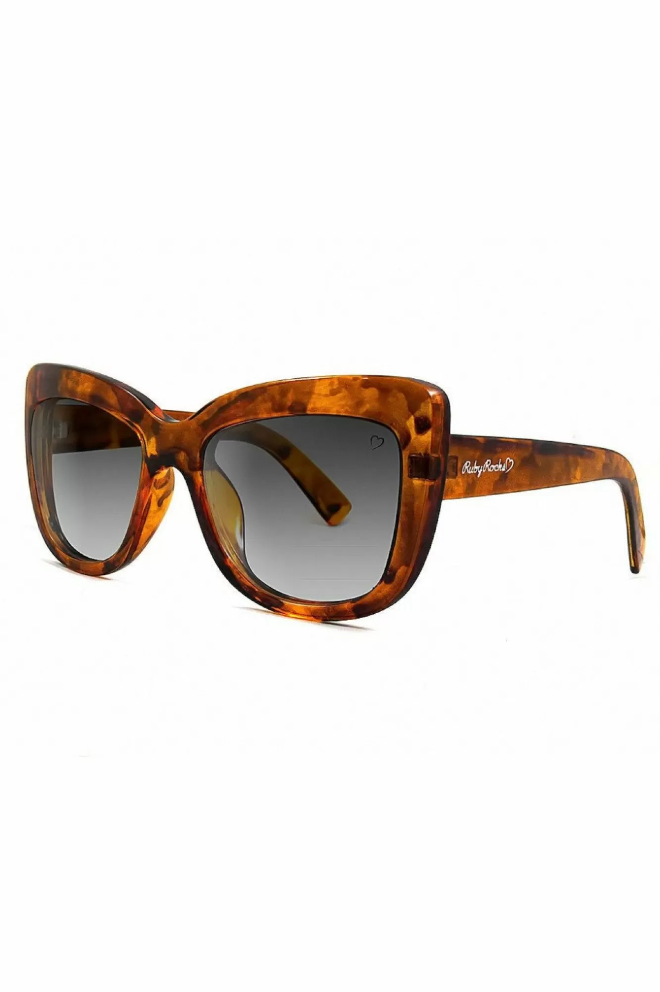 Sunglasses^RubyRocks Shell 'Cannes' Angled Cateye Tortoise