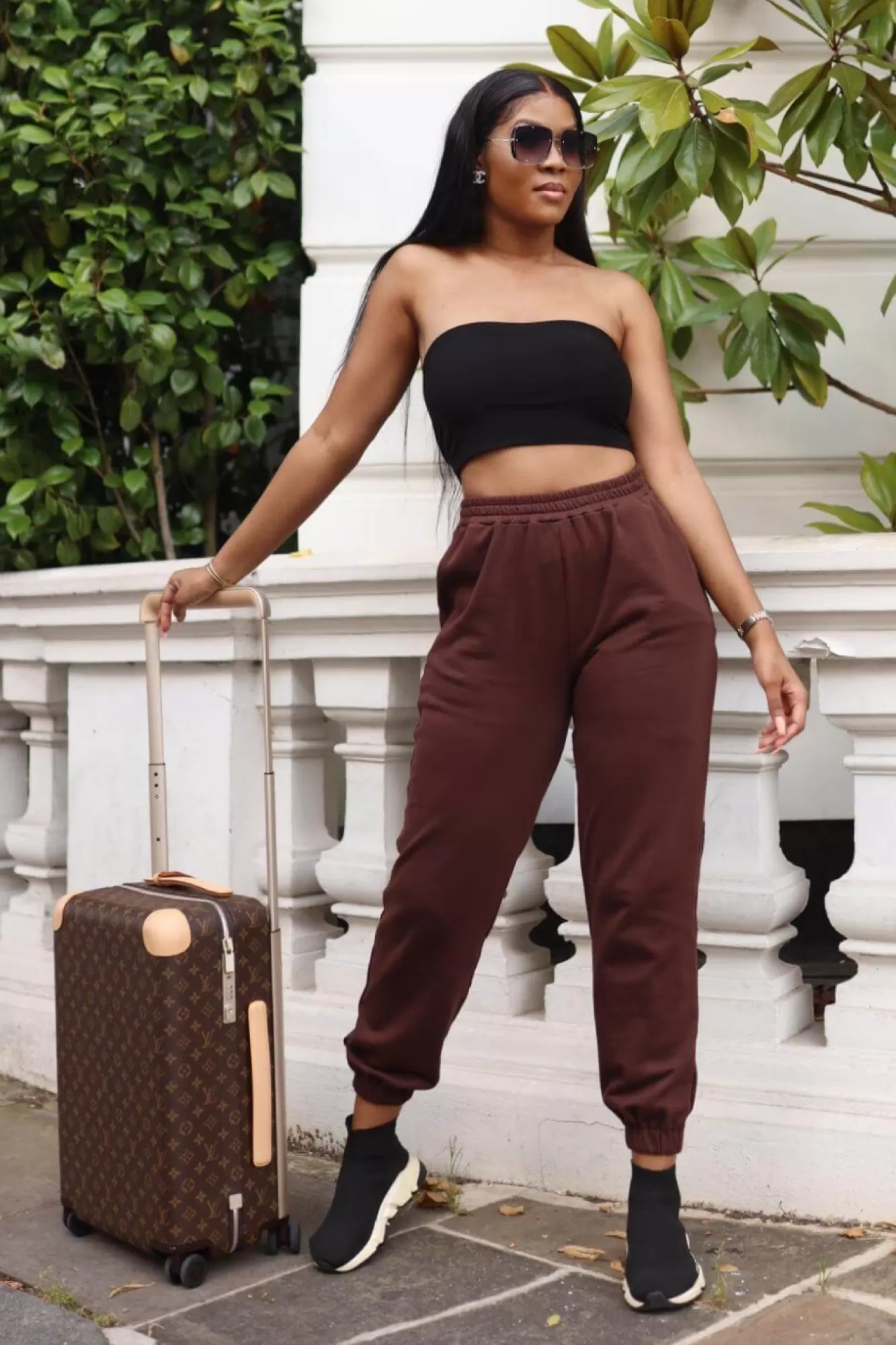 Trousers^SETSOFRAN London Chocolate Joggers For Women Brown